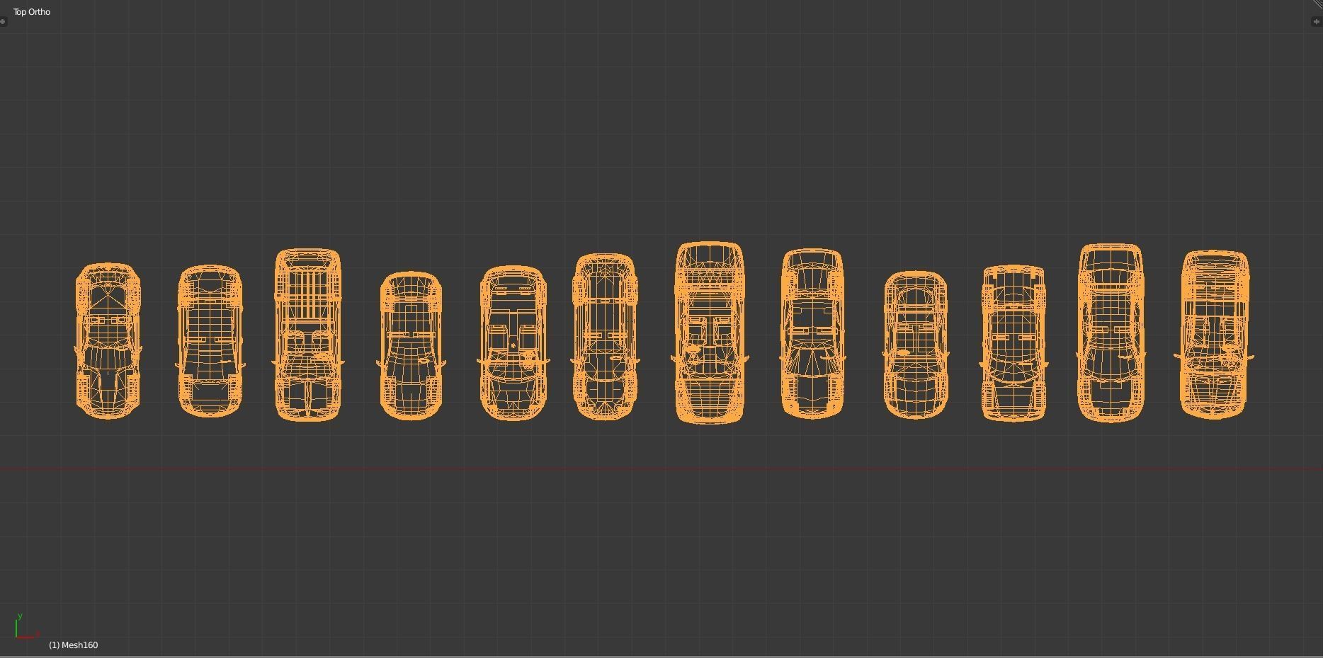 Low-Poly cars Low-poly 3D model_15