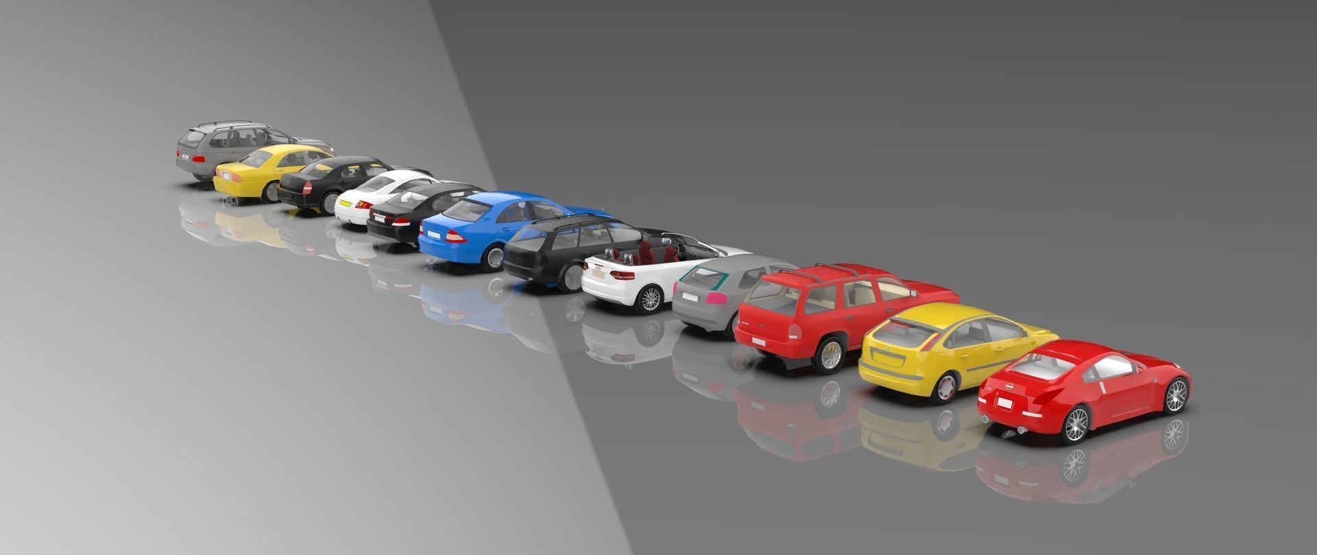 Low-Poly cars Low-poly 3D model_3