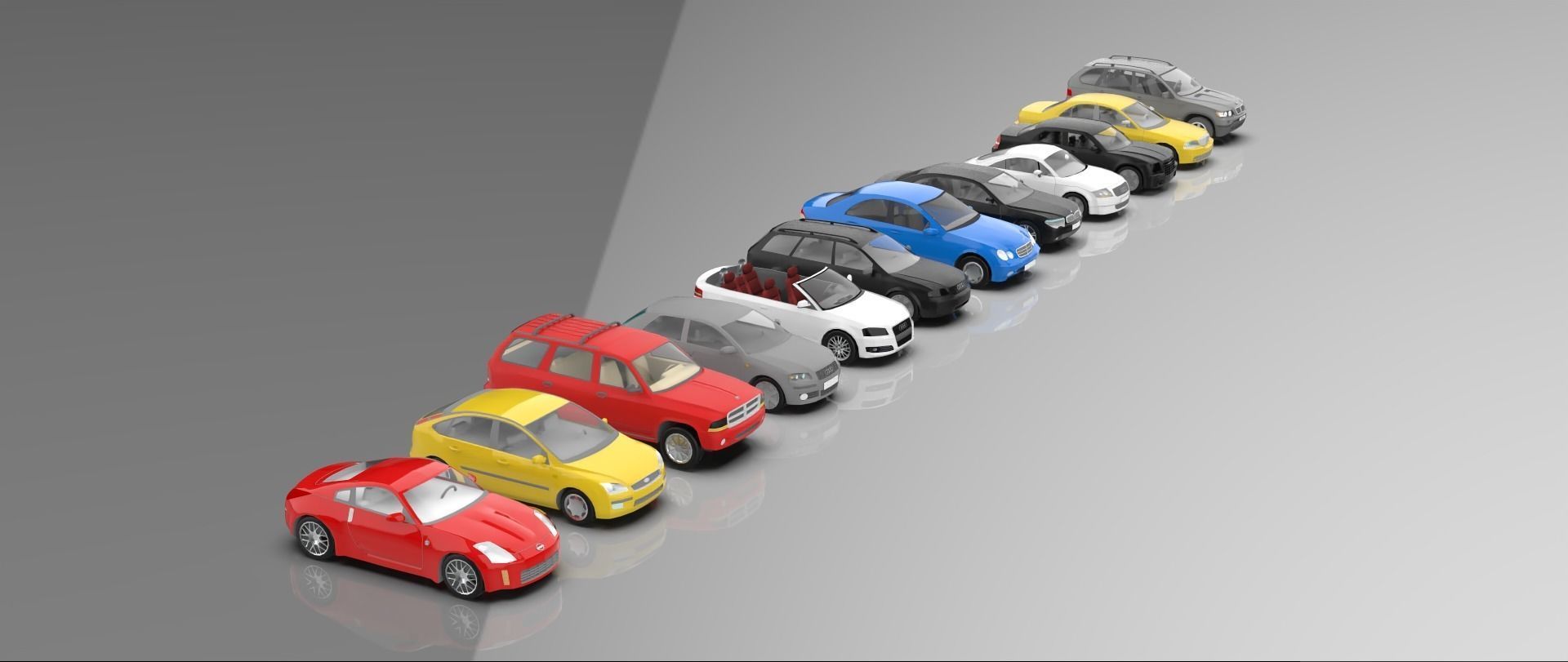 Low-Poly cars Low-poly 3D model_2