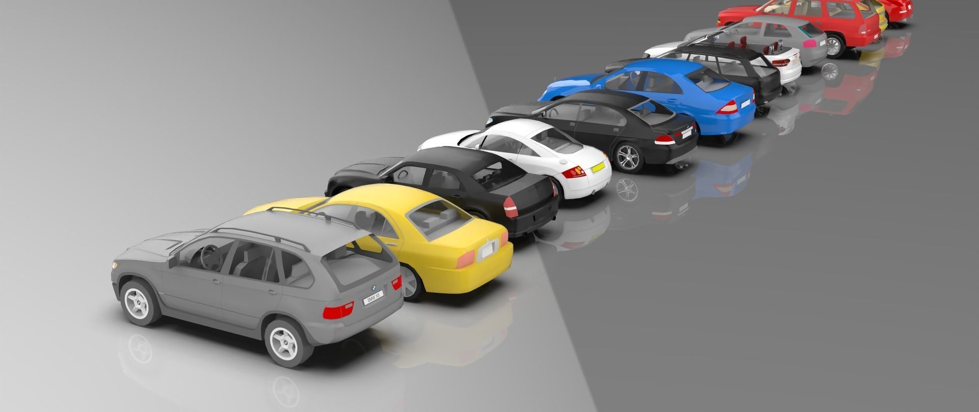 Low-Poly cars Low-poly 3D model_7