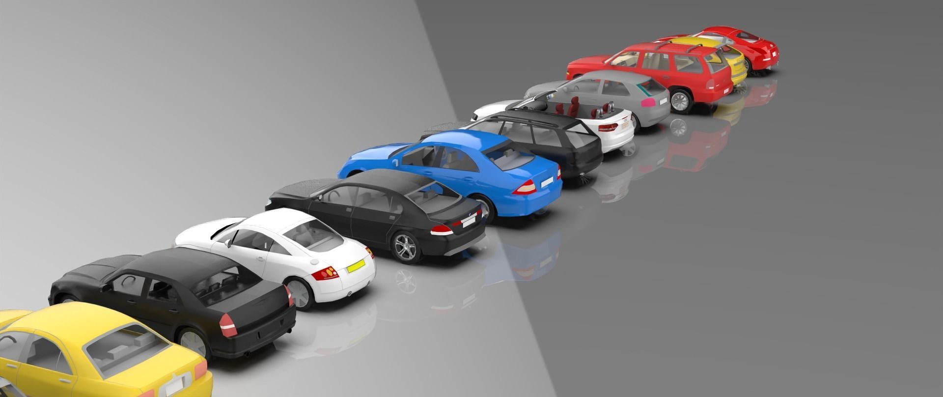 Low-Poly cars Low-poly 3D model_8