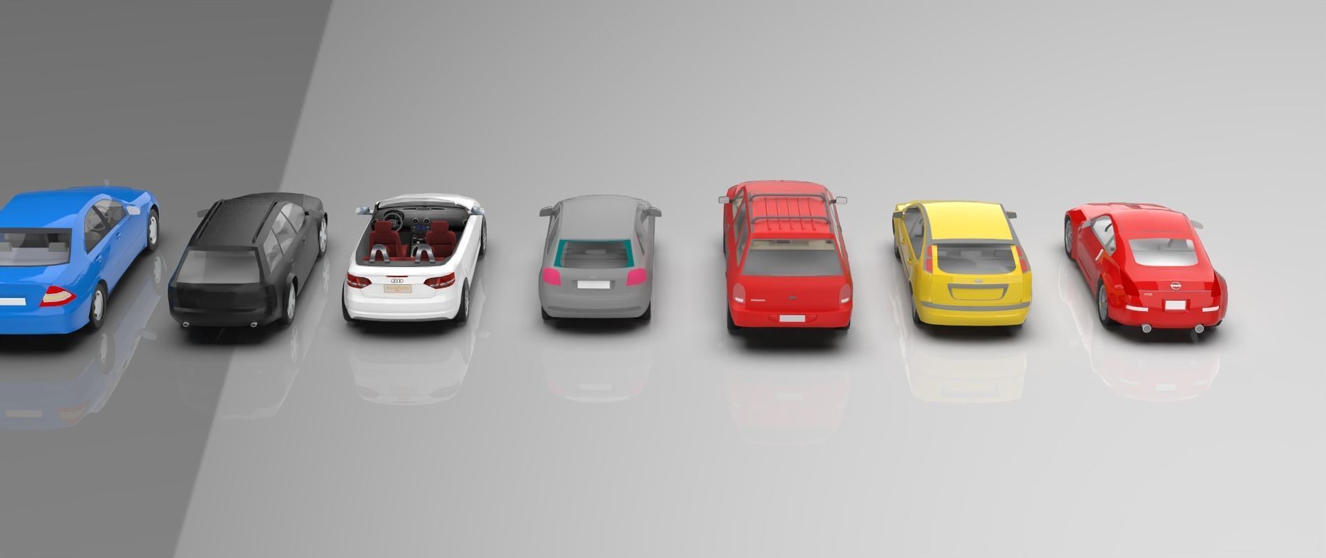 Low-Poly cars Low-poly 3D model_9