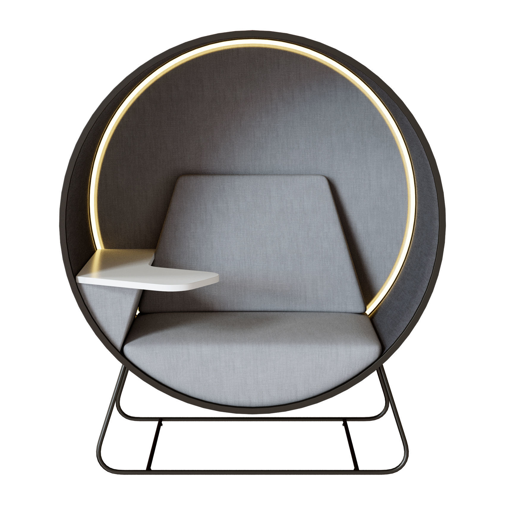 Office cubicle Connection Kuppel 3D model_2