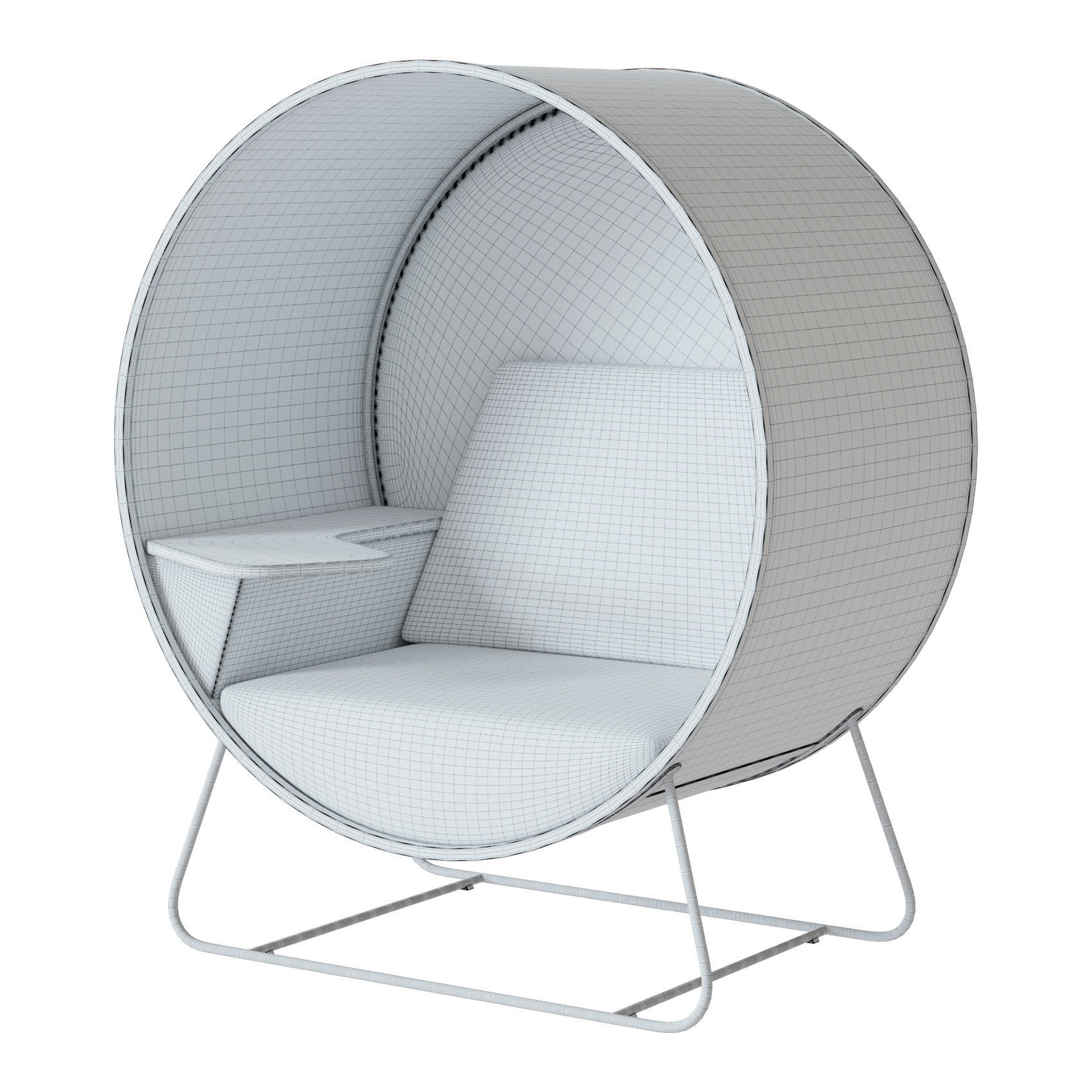 Office cubicle Connection Kuppel 3D model_6