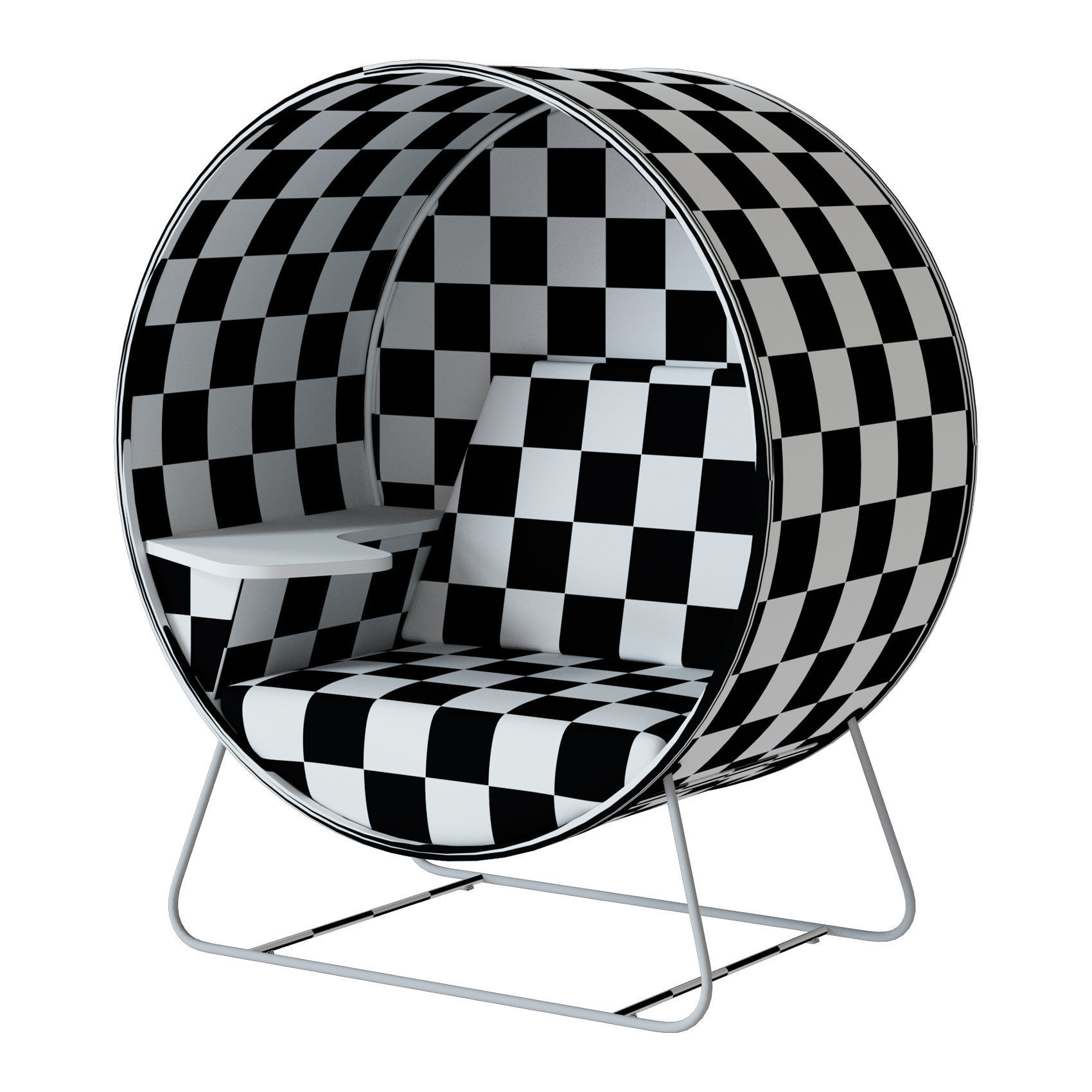 Office cubicle Connection Kuppel 3D model_5