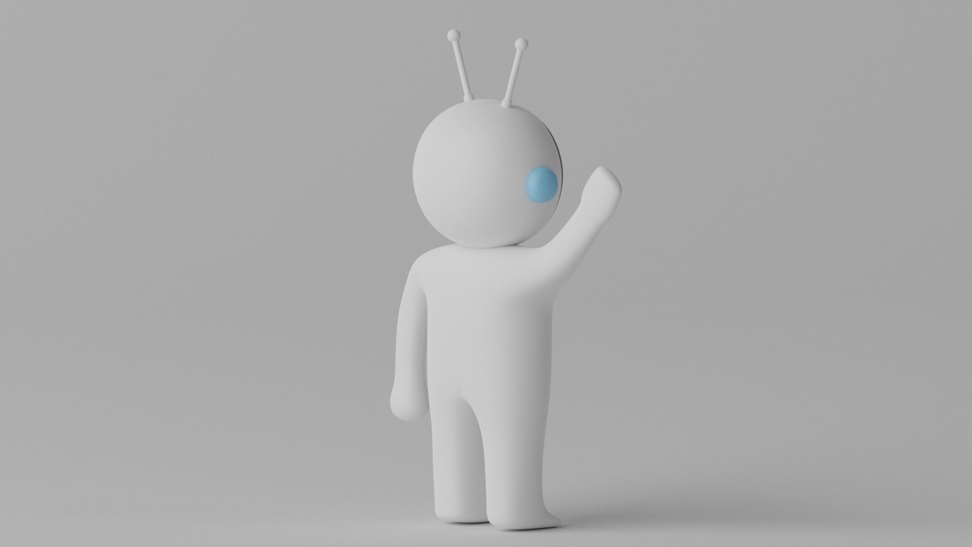 Cartoon Astronaut 3D model_7