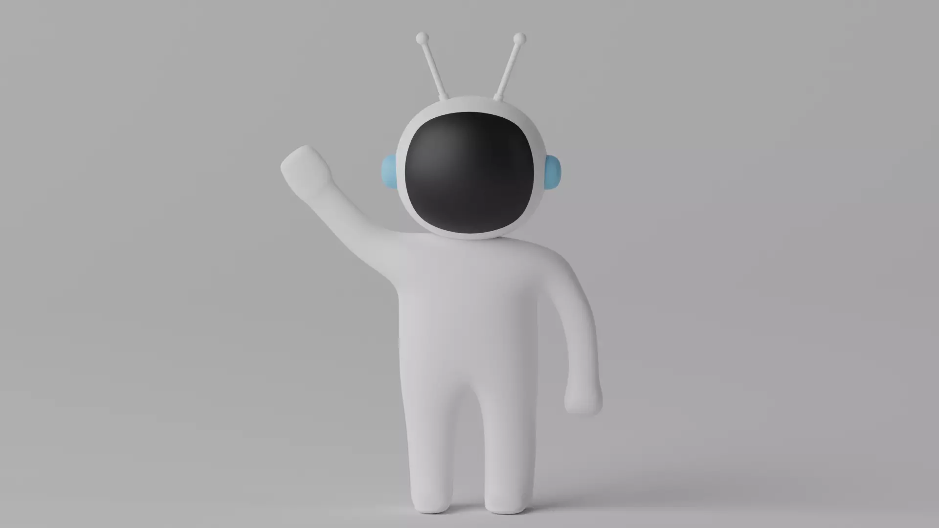 Cartoon Astronaut 3D model_0