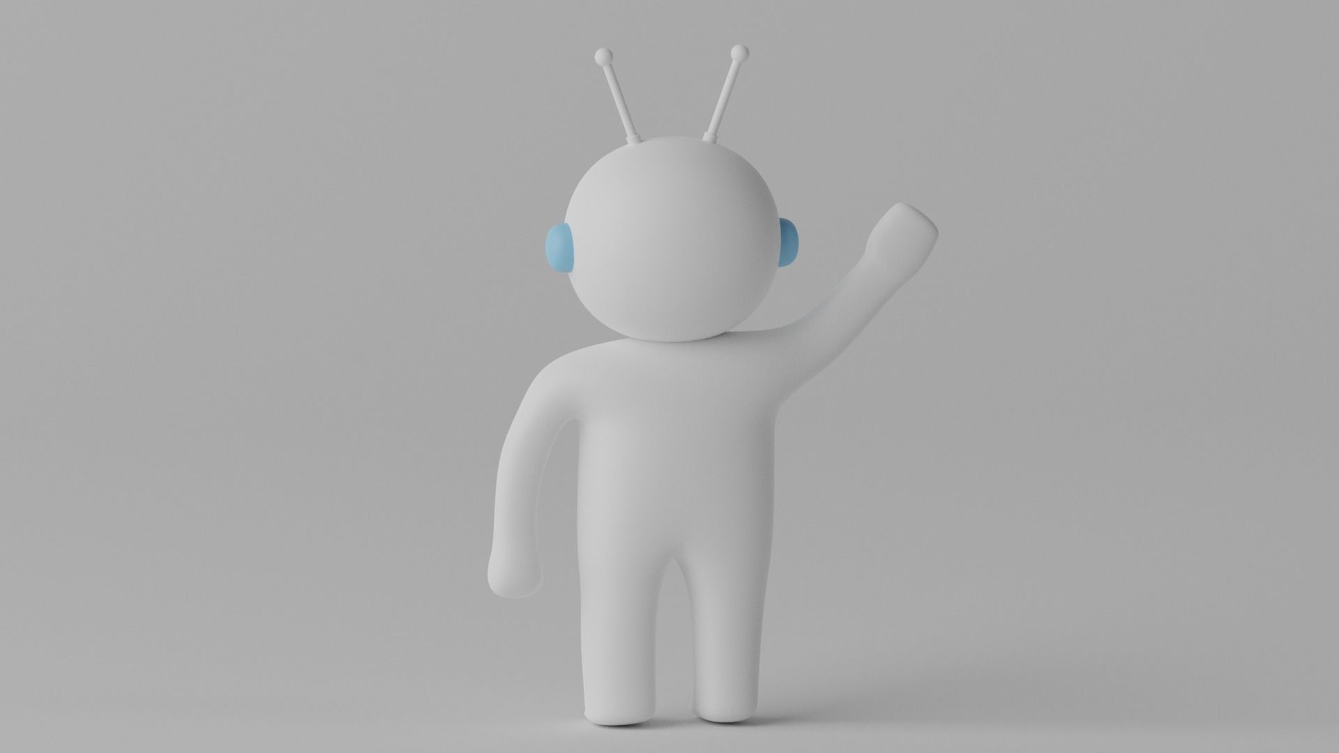 Cartoon Astronaut 3D model_6