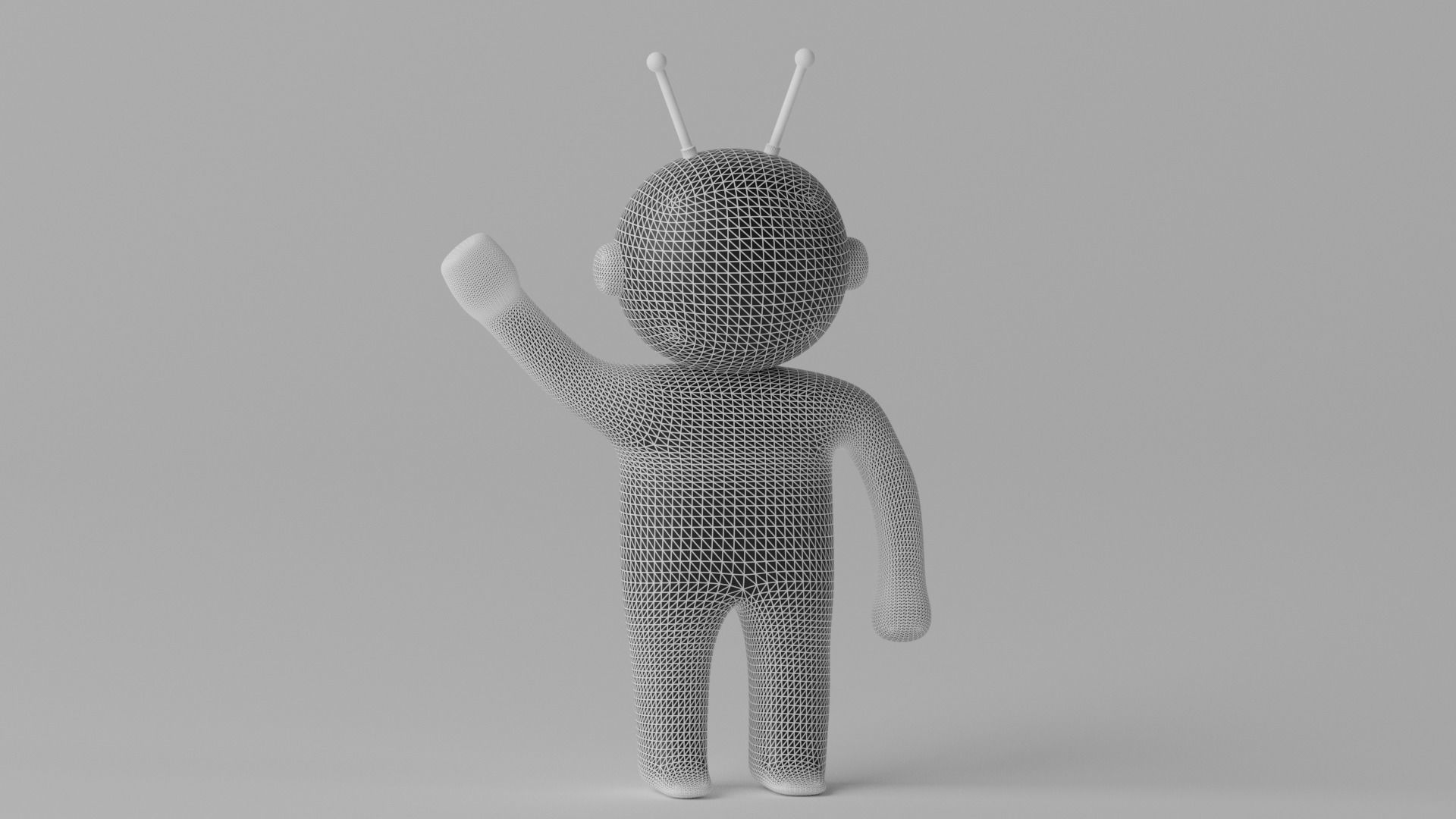 Cartoon Astronaut 3D model_10