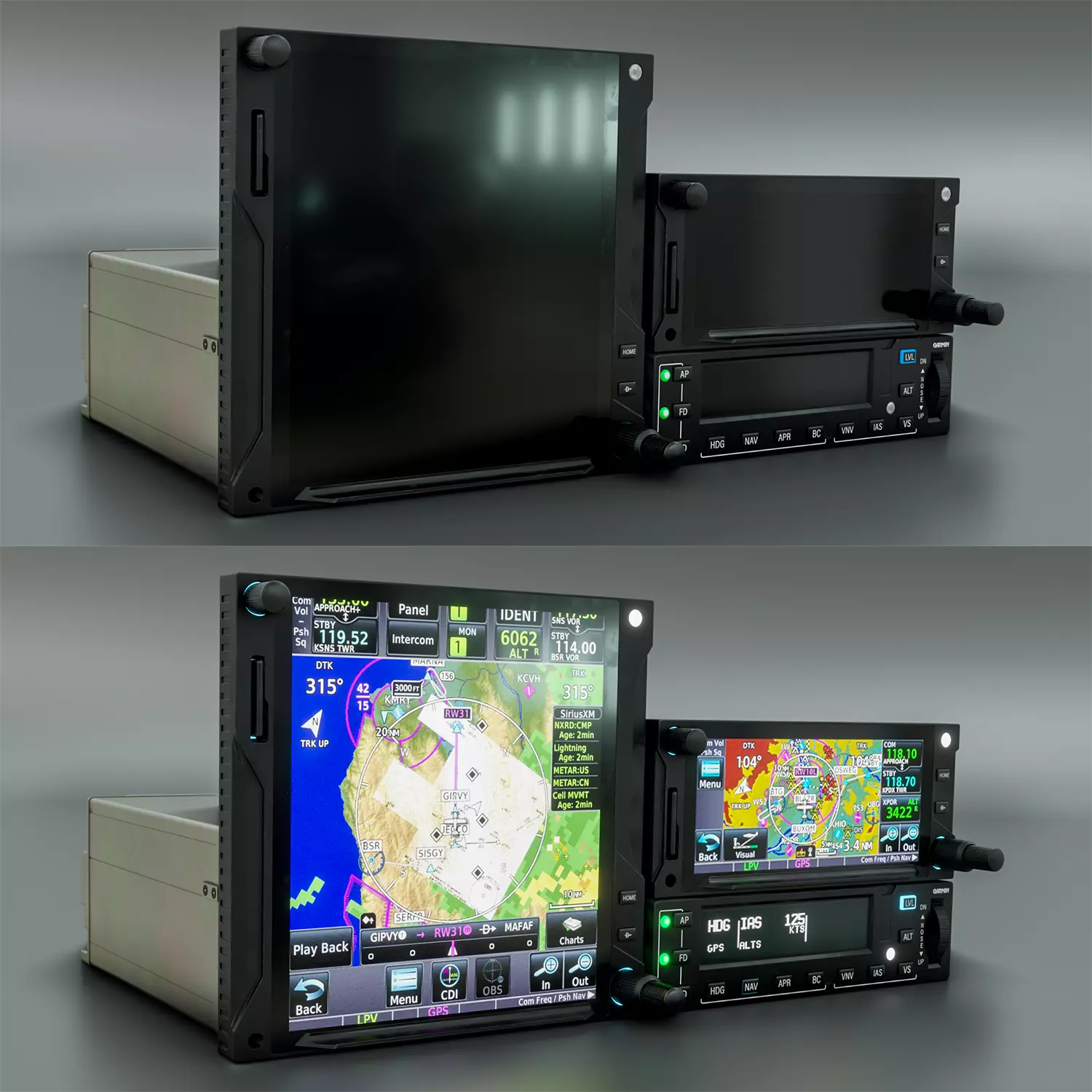 Aircraft Navigation part 1 Low-poly 3D model