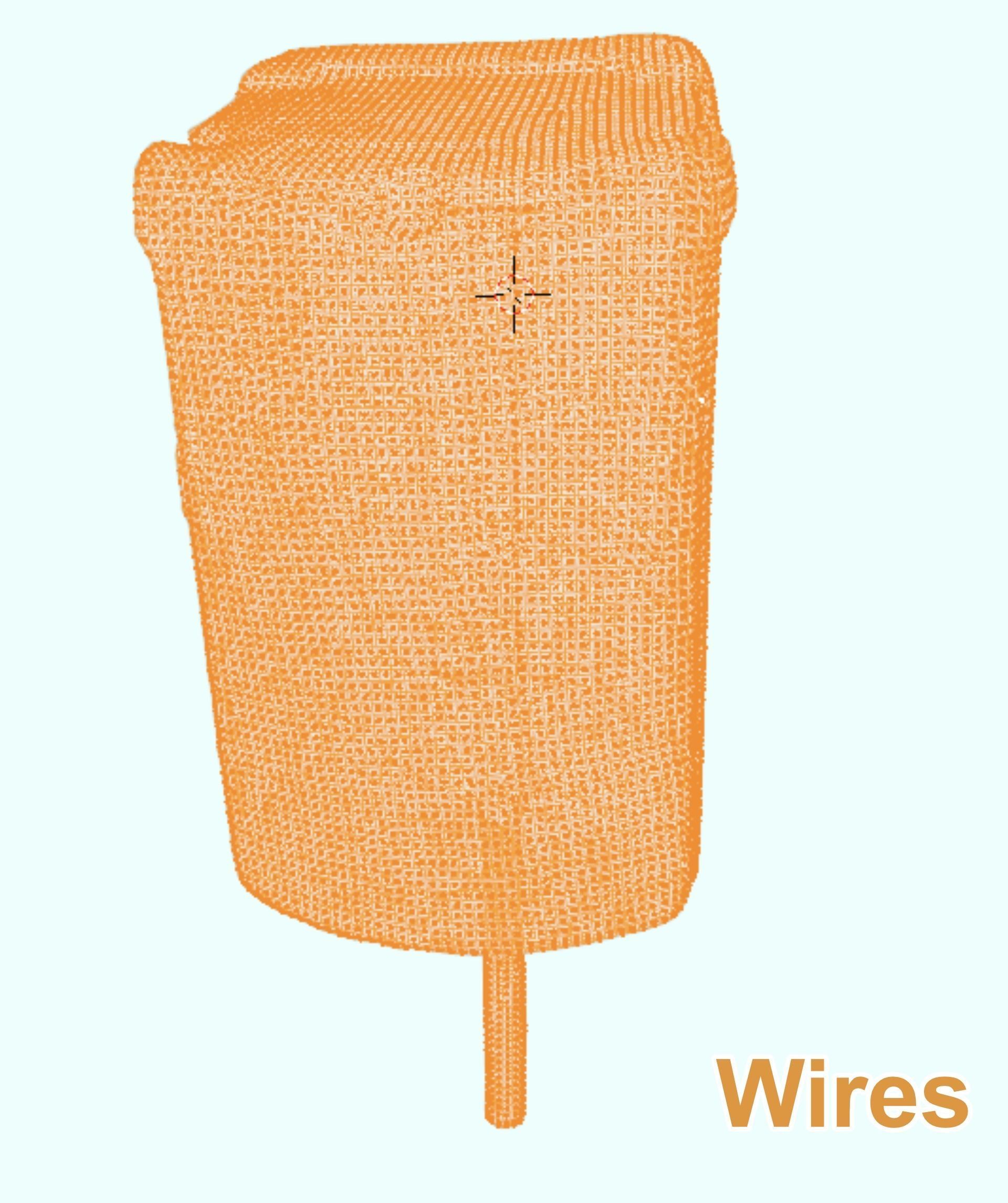 Park Dog Bin - 8K UHD - 3D Scan Model Low-poly 3D model_11