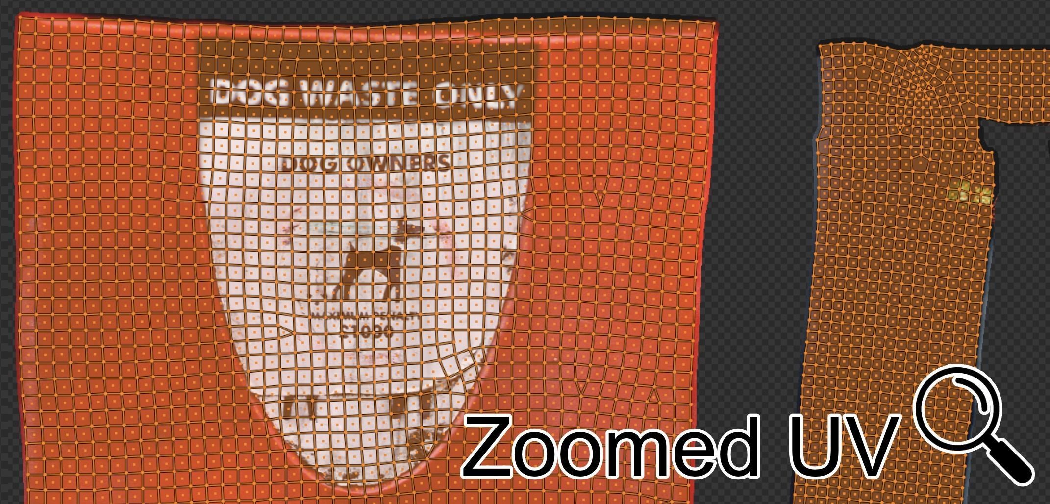 Park Dog Bin - 8K UHD - 3D Scan Model Low-poly 3D model_13