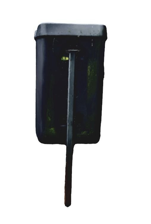 Park Dog Bin - 8K UHD - 3D Scan Model Low-poly 3D model_2