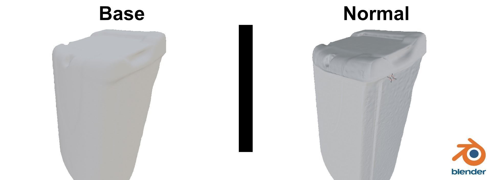 Park Dog Bin - 8K UHD - 3D Scan Model Low-poly 3D model_6