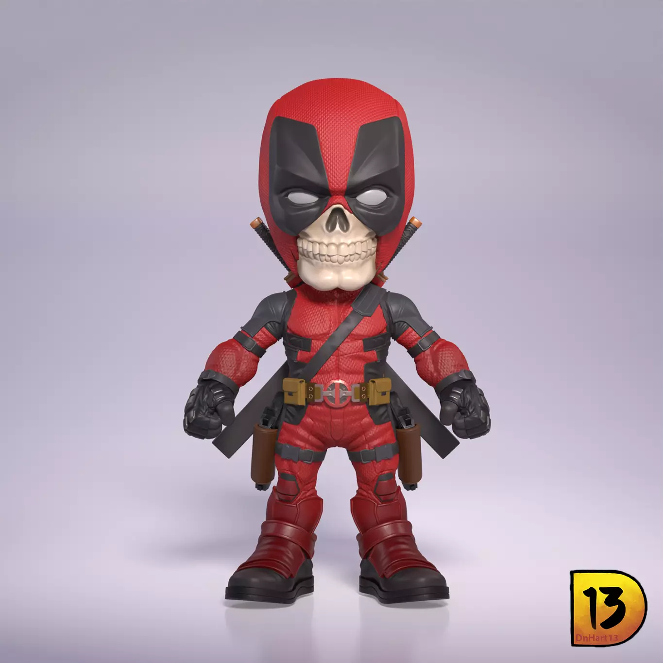 MiniPrint 007 - DeadSkull 3D print model_0