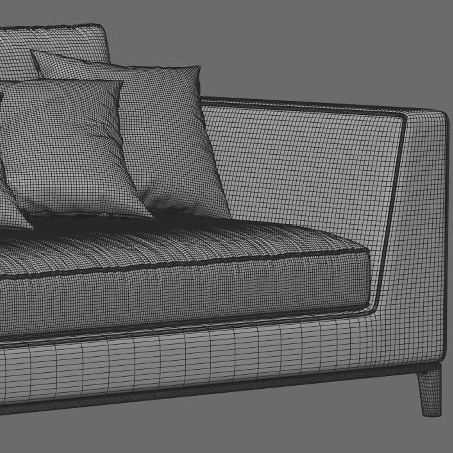 Lucrezia  Sofa 2 Elements 3D model_4