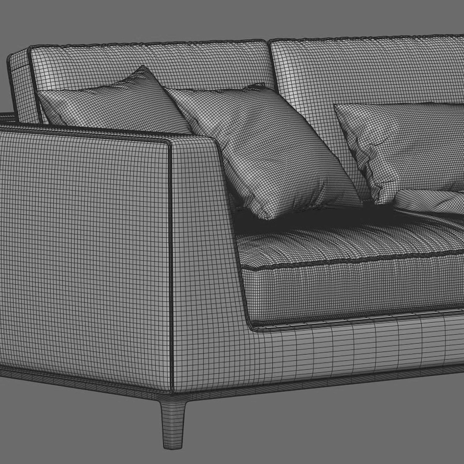 Lucrezia  Sofa 2 Elements 3D model_3