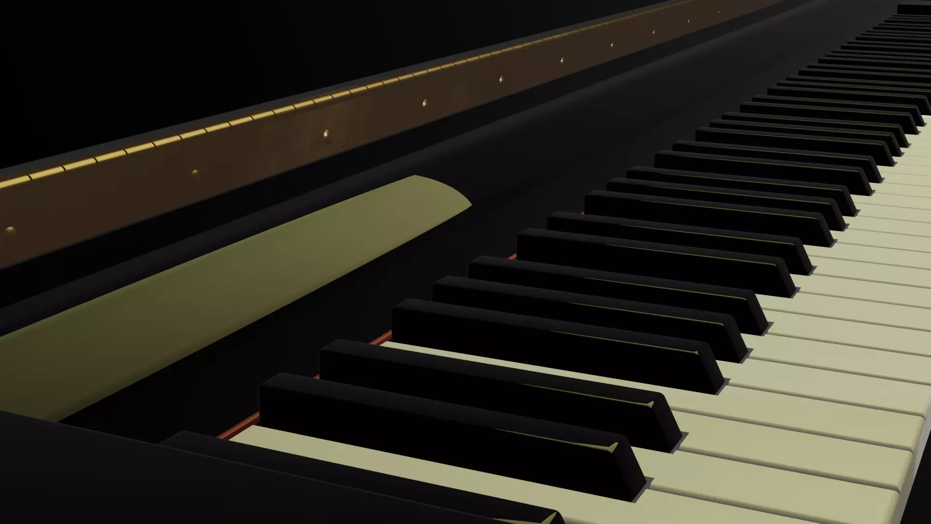 Piano 3D model_0