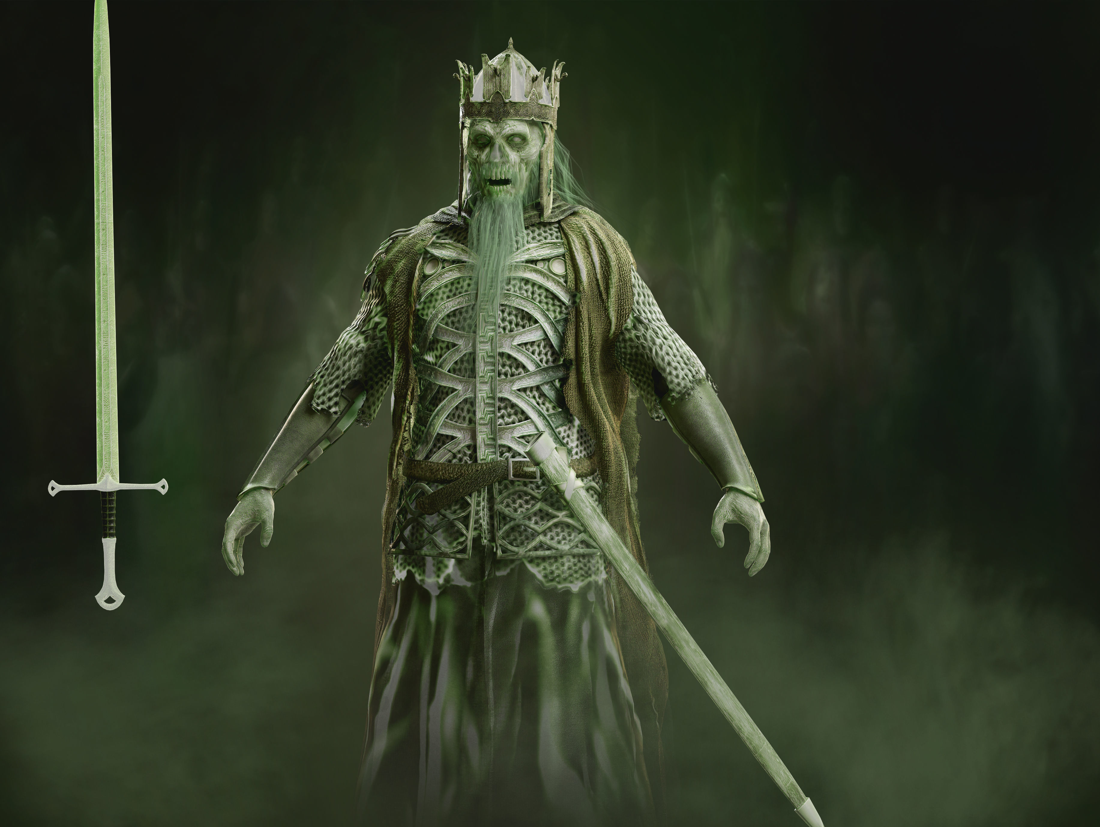 King of the Dead Low-poly 3D model_8