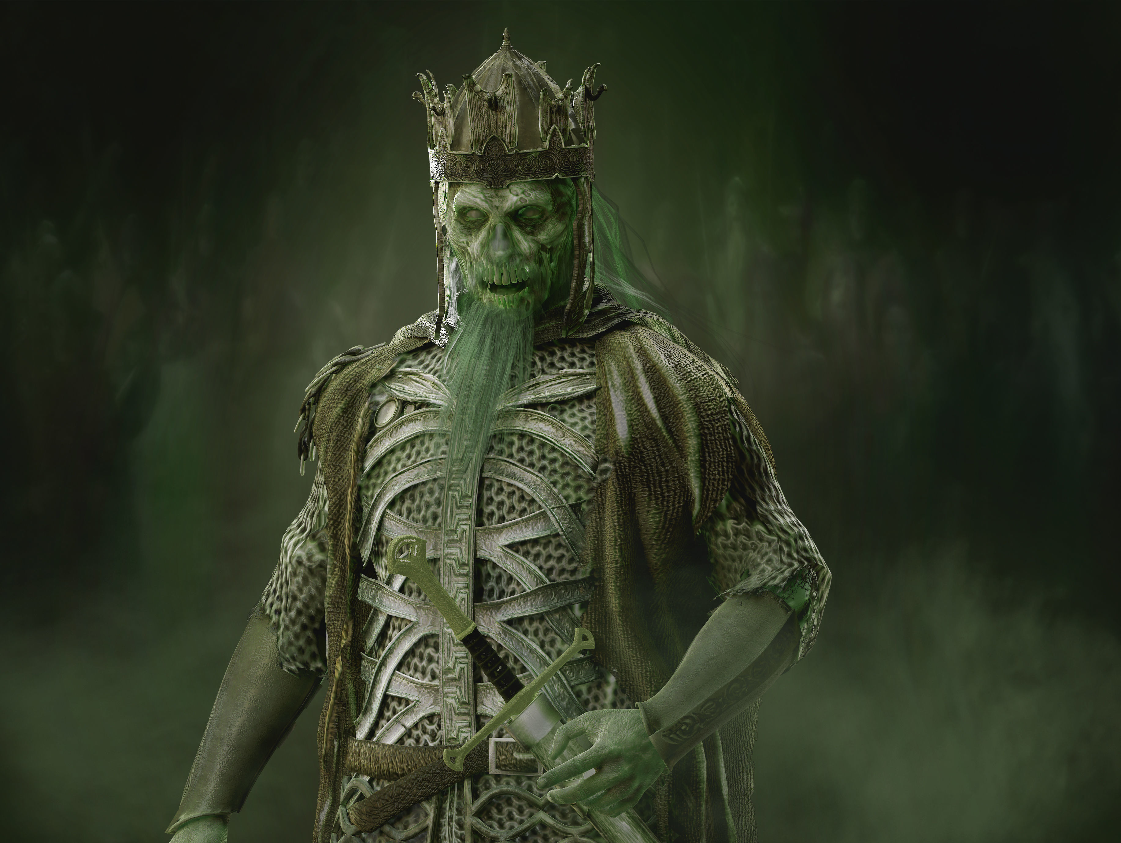 King of the Dead Low-poly 3D model_4