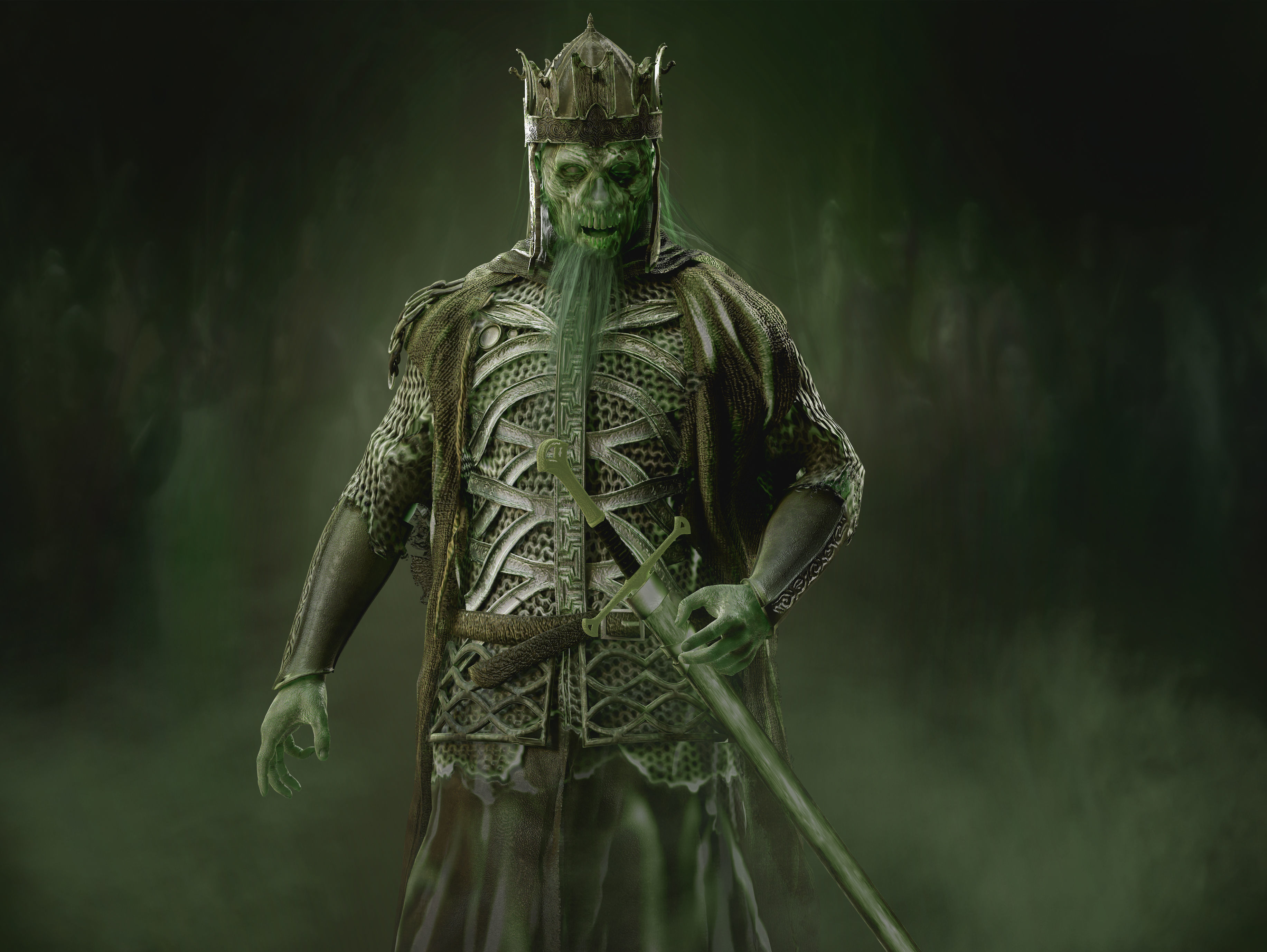 King of the Dead Low-poly 3D model_2