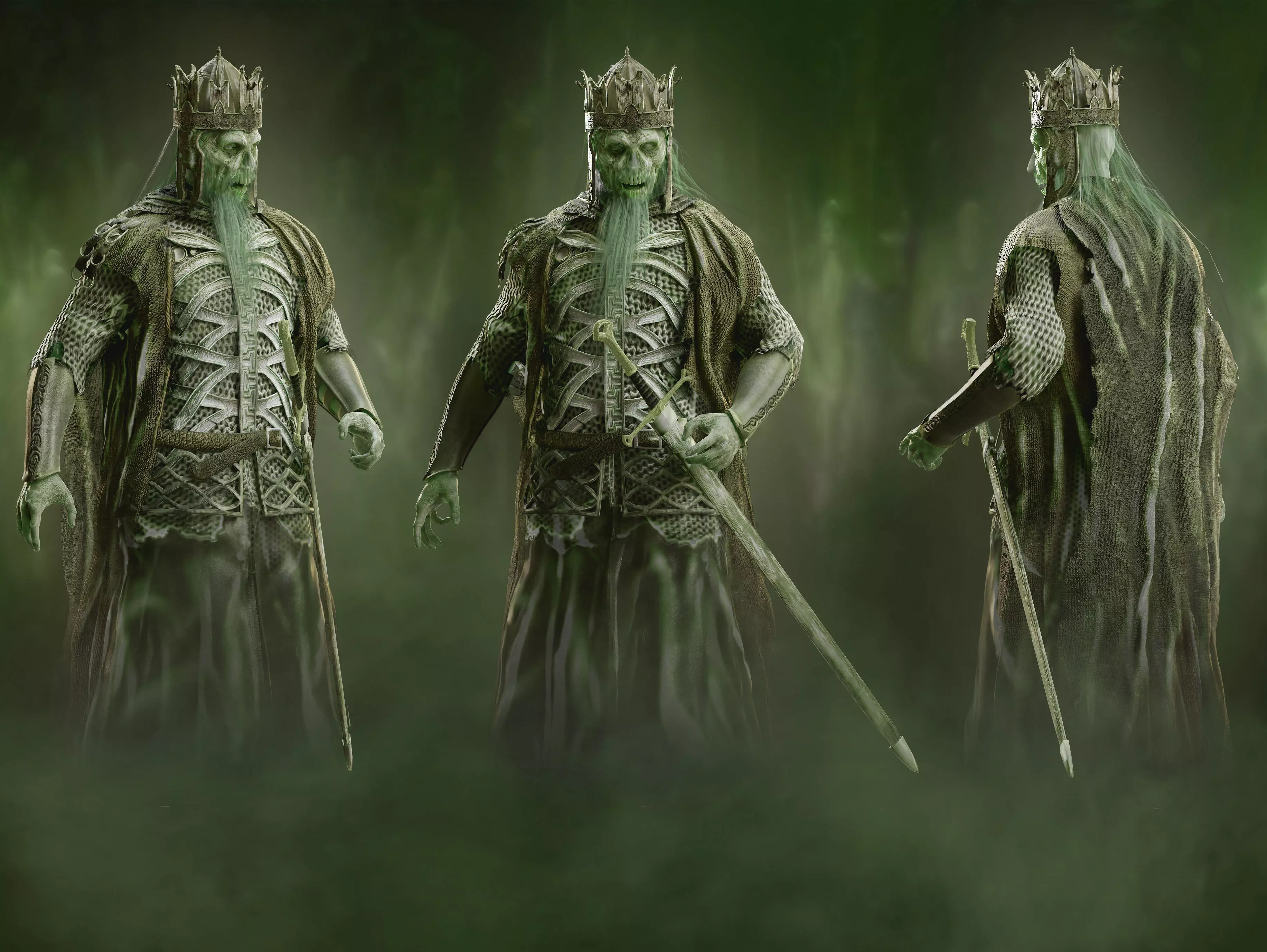 King of the Dead Low-poly 3D model_0