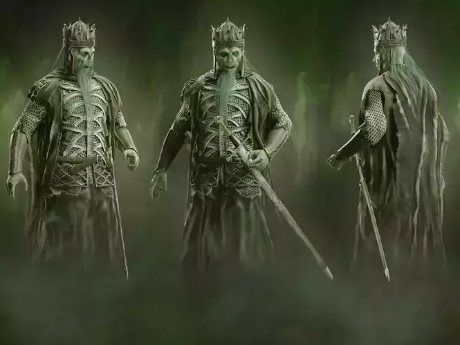 King of the Dead Low-poly 3D model