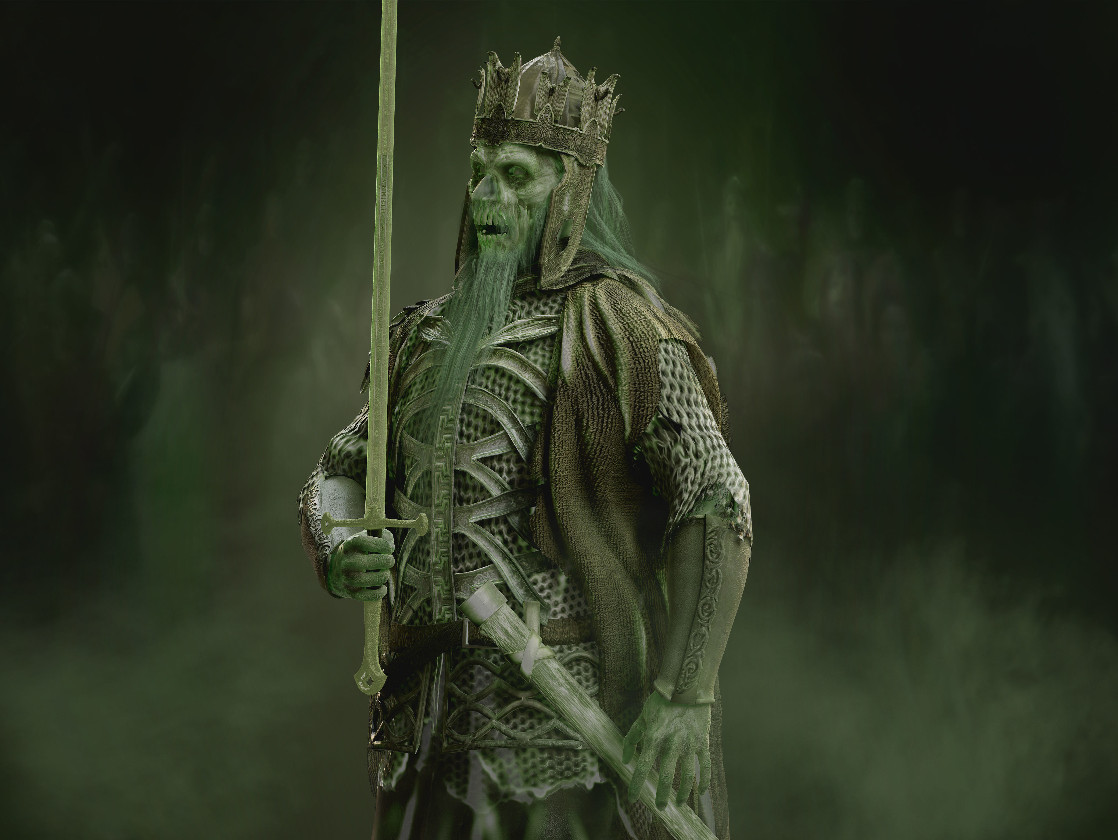 King of the Dead Low-poly 3D model_7
