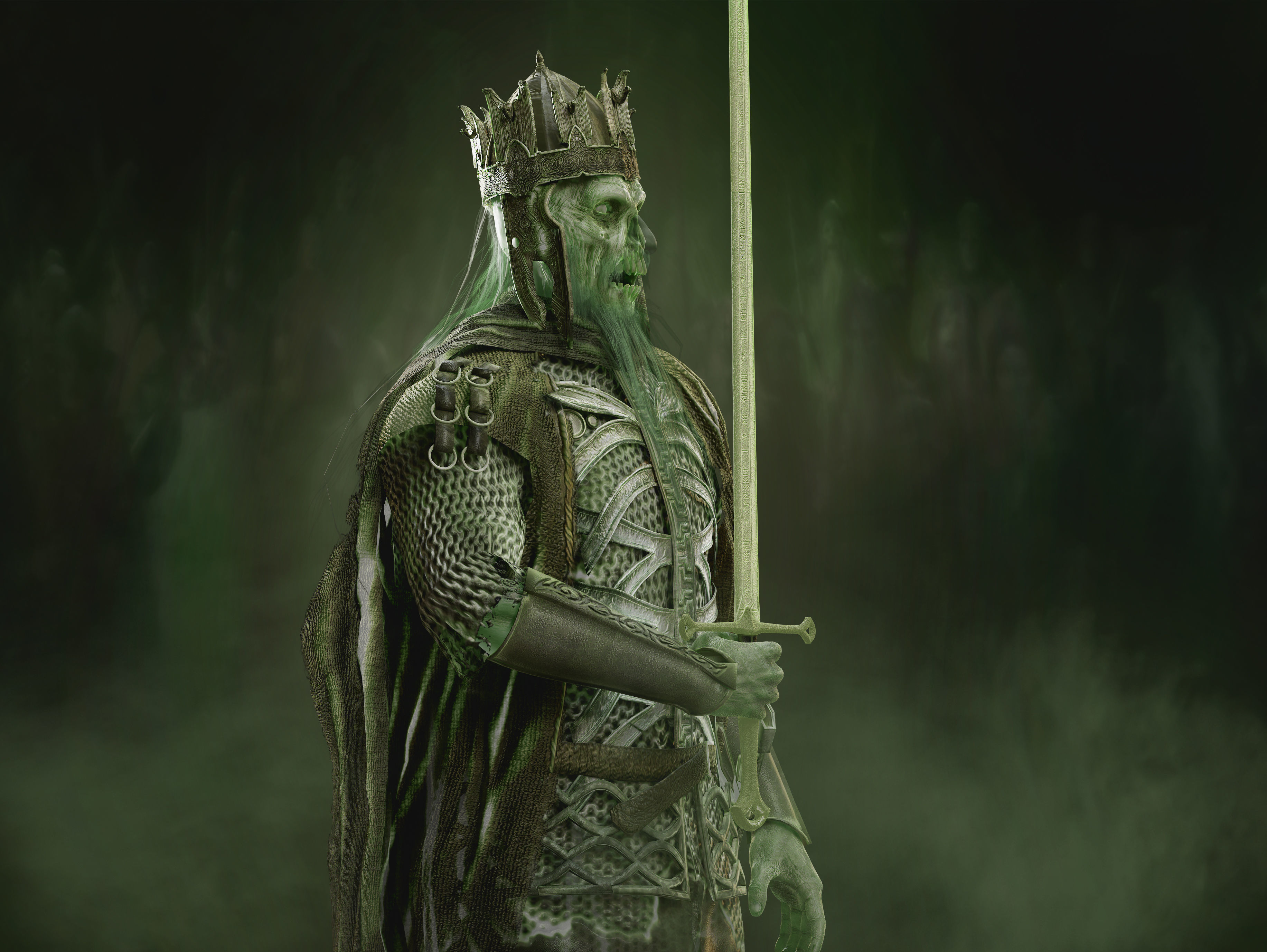 King of the Dead Low-poly 3D model_3