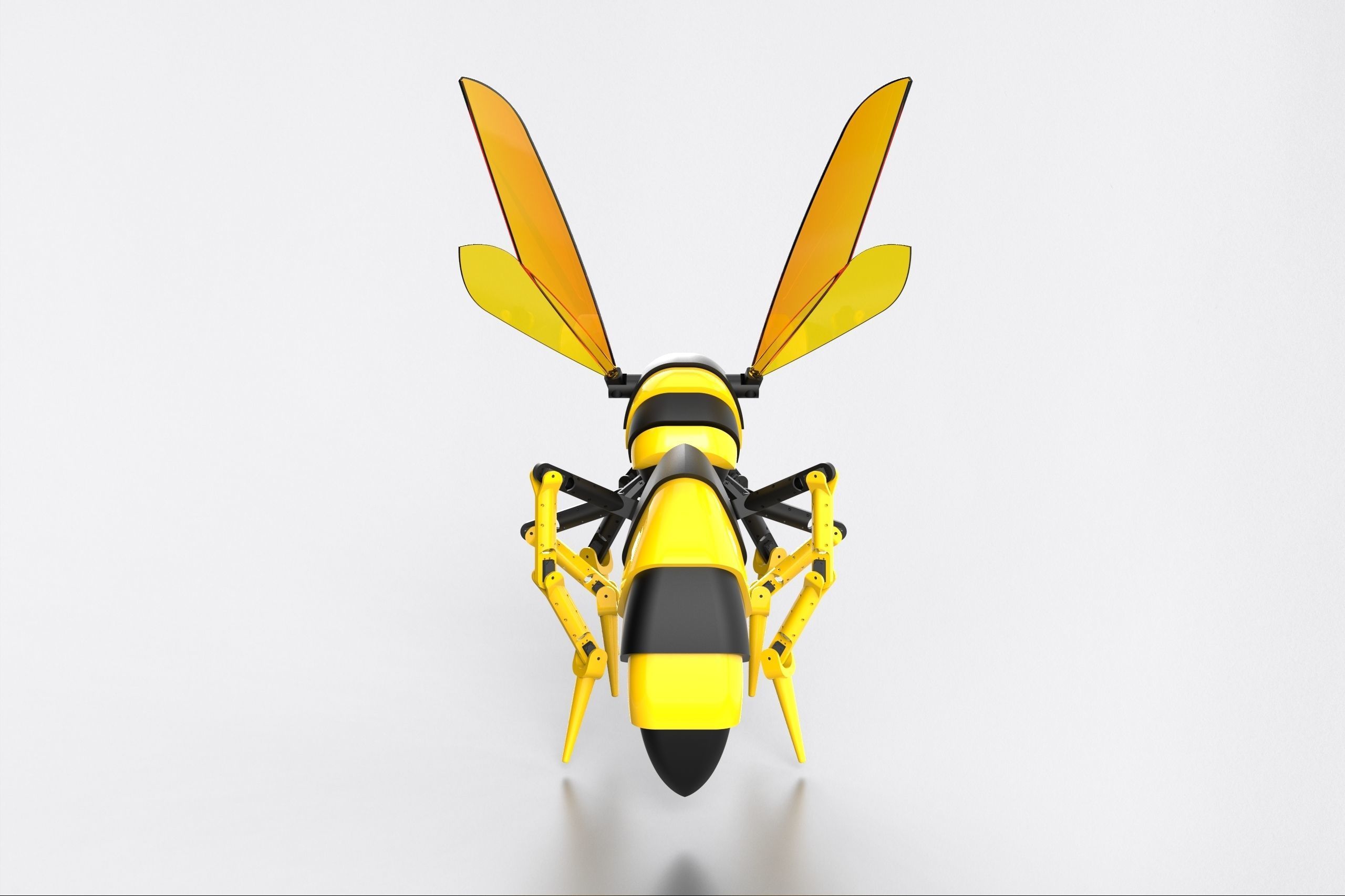 ROBOT INSECT WASP MECHANICAL 3D model_4