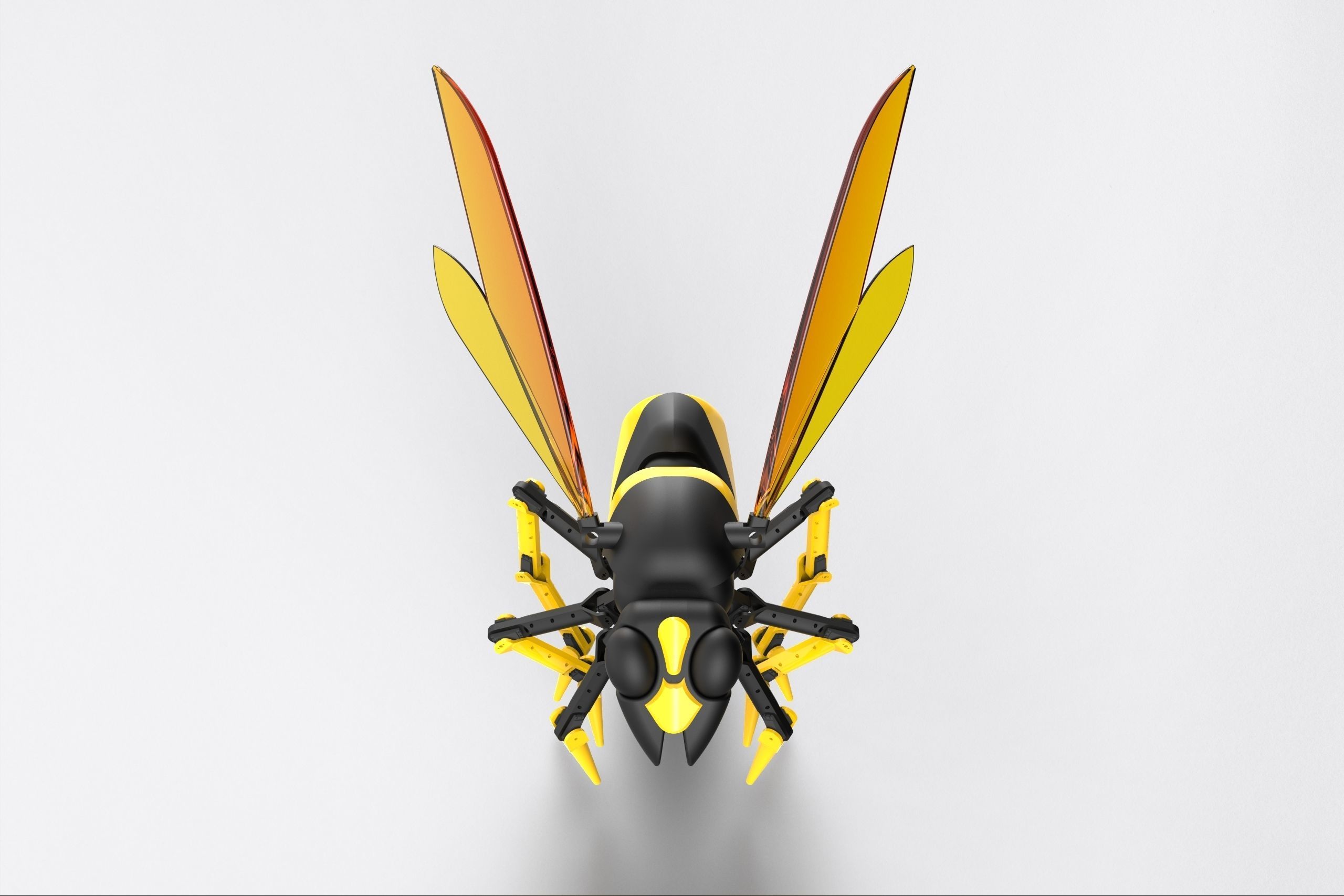 ROBOT INSECT WASP MECHANICAL 3D model_2