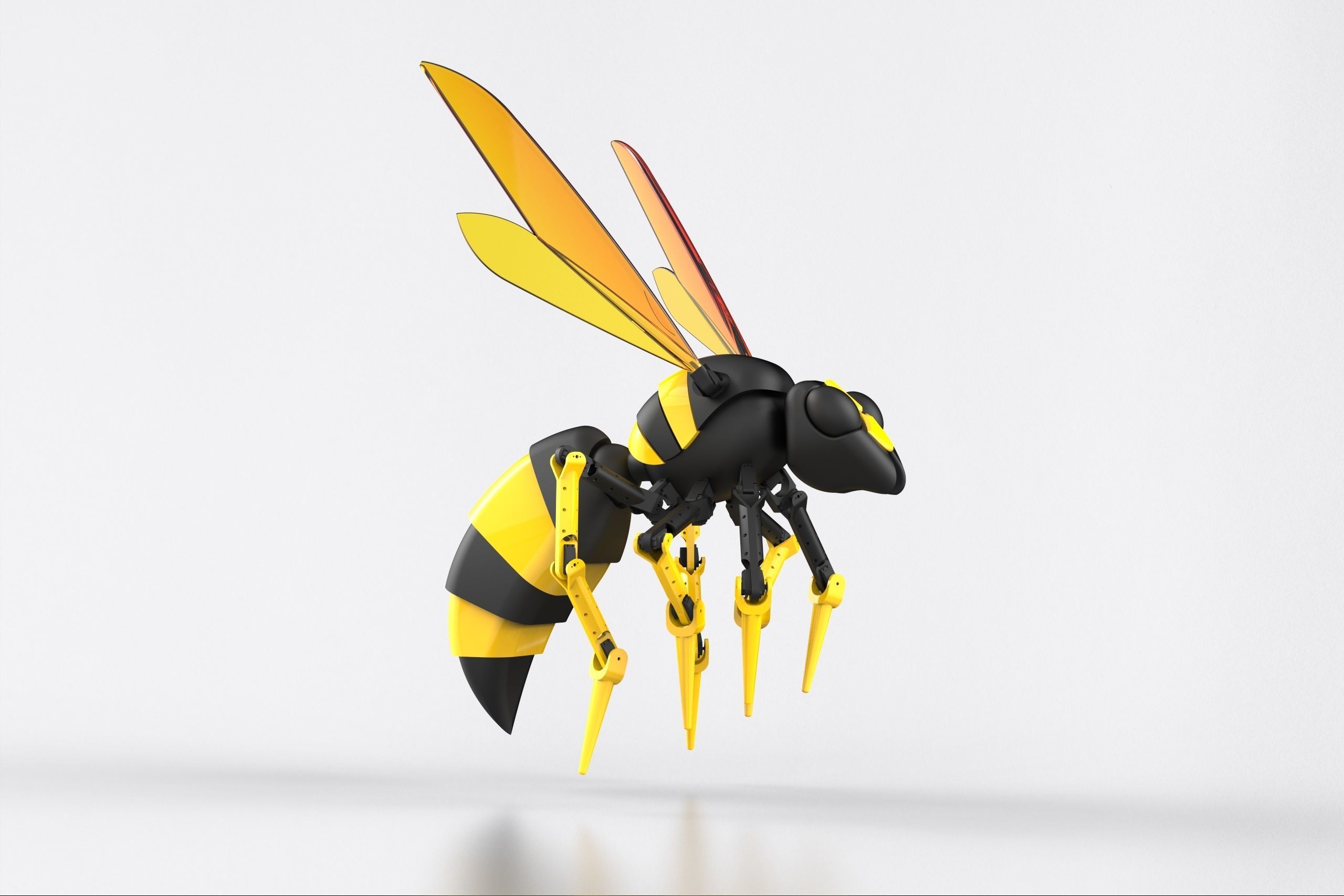 ROBOT INSECT WASP MECHANICAL 3D model_1