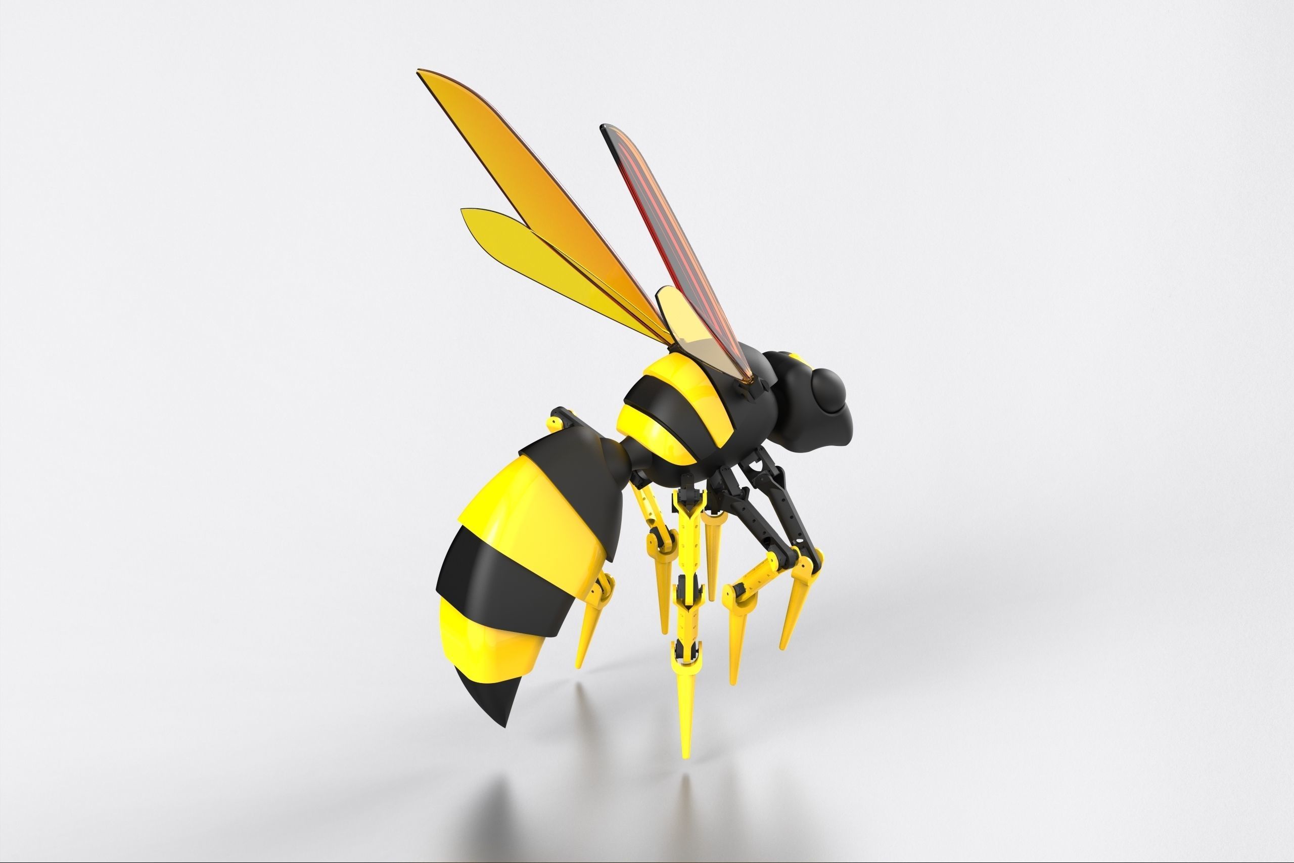 ROBOT INSECT WASP MECHANICAL 3D model_3