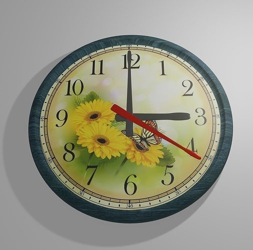wall clock  3D model