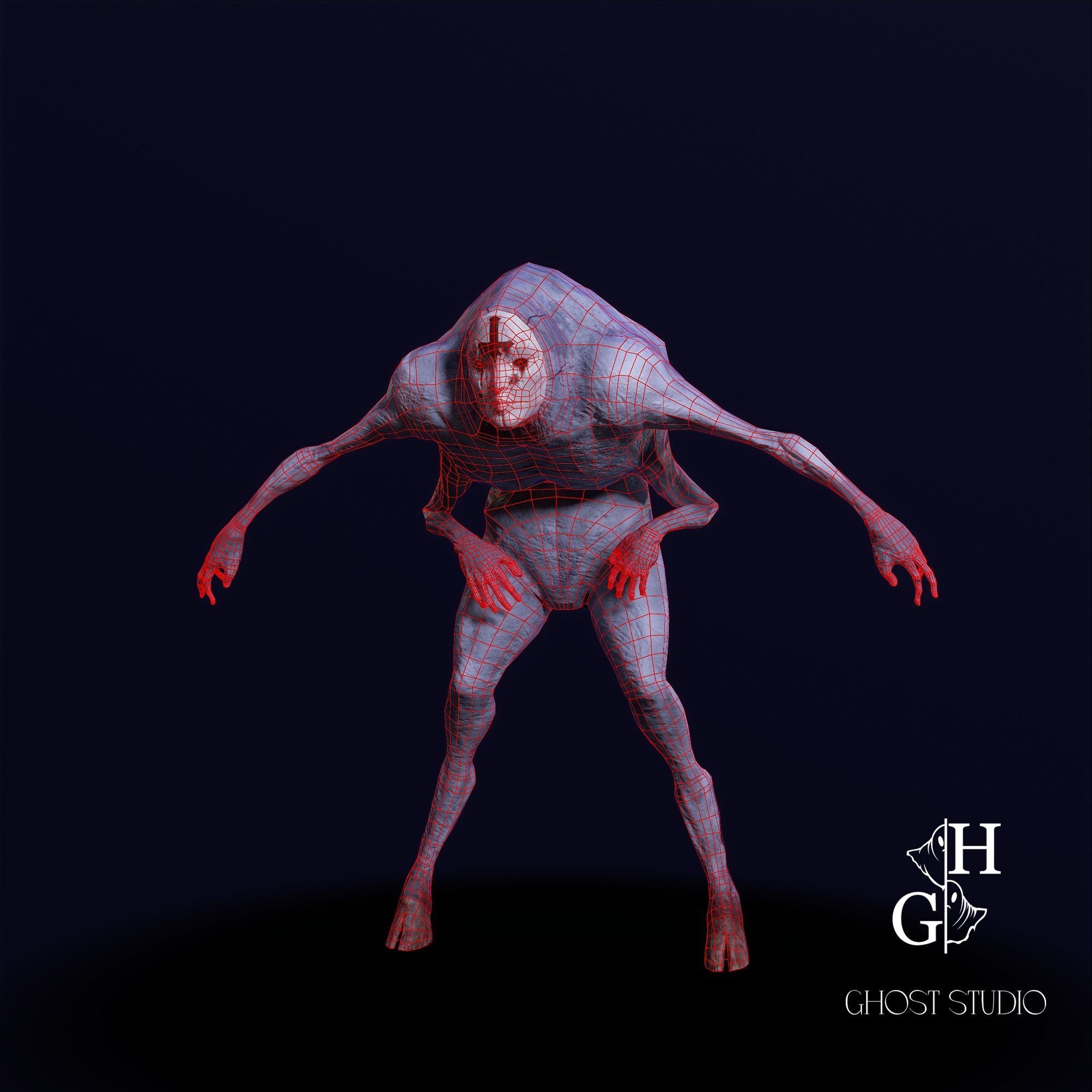 Fobius Low-poly 3D model_3