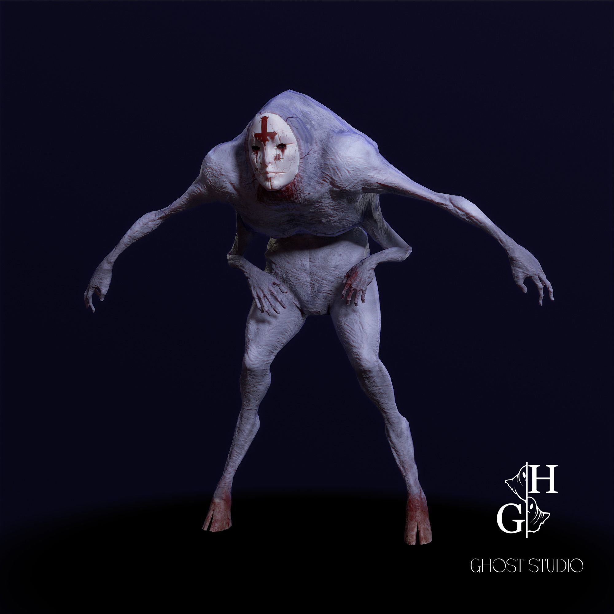 Fobius Low-poly 3D model_2