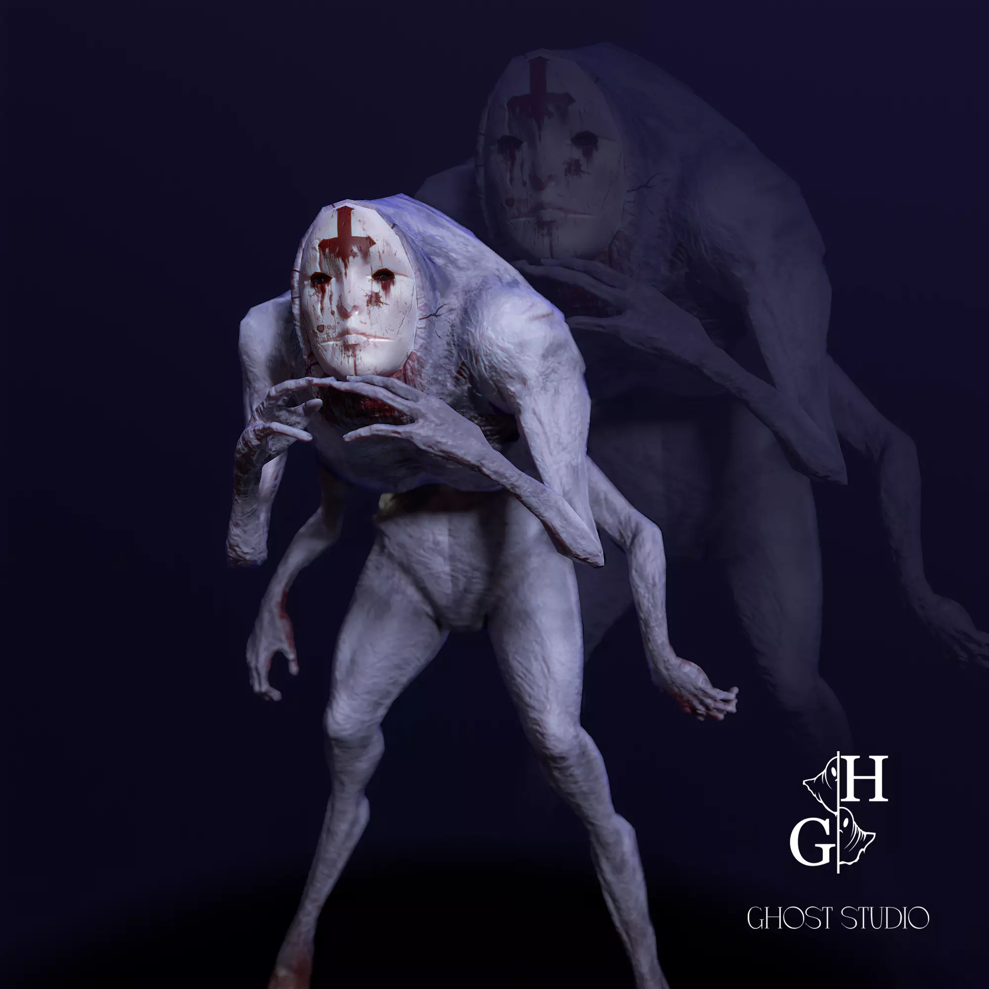 Fobius Low-poly 3D model_0