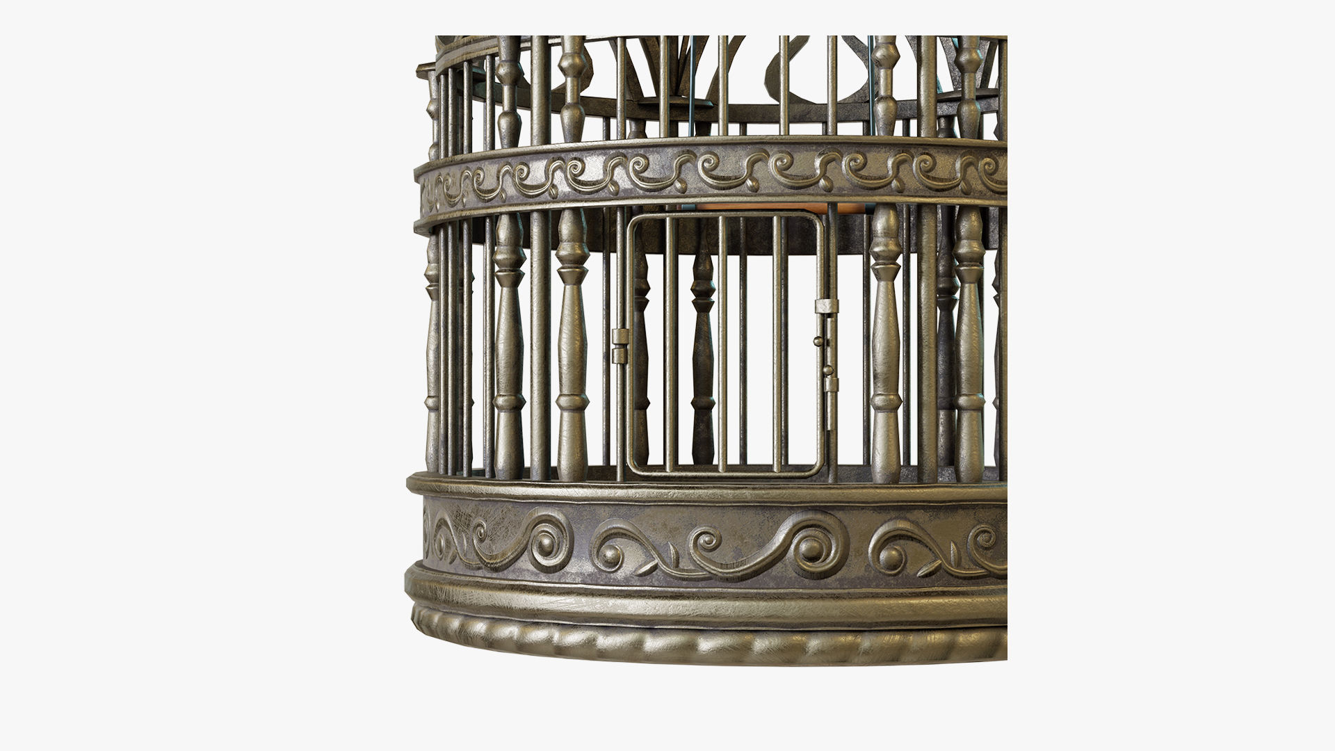 Birdcage Classic Victorian Low-poly 3D model_6