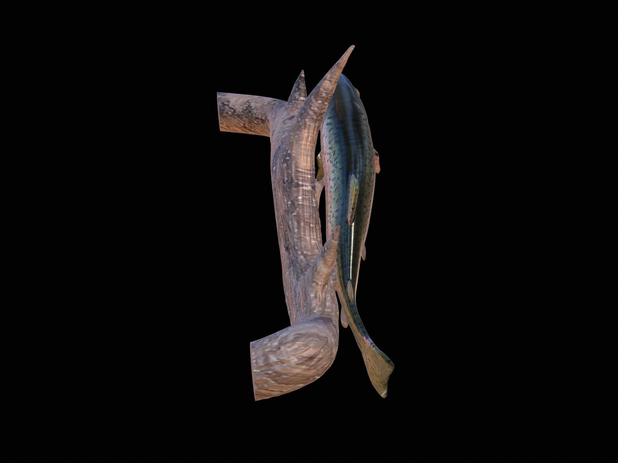 RAINBOW UNDERWATER STATUE ON THE WALL DETAILED TEXTURE 3D print model_5