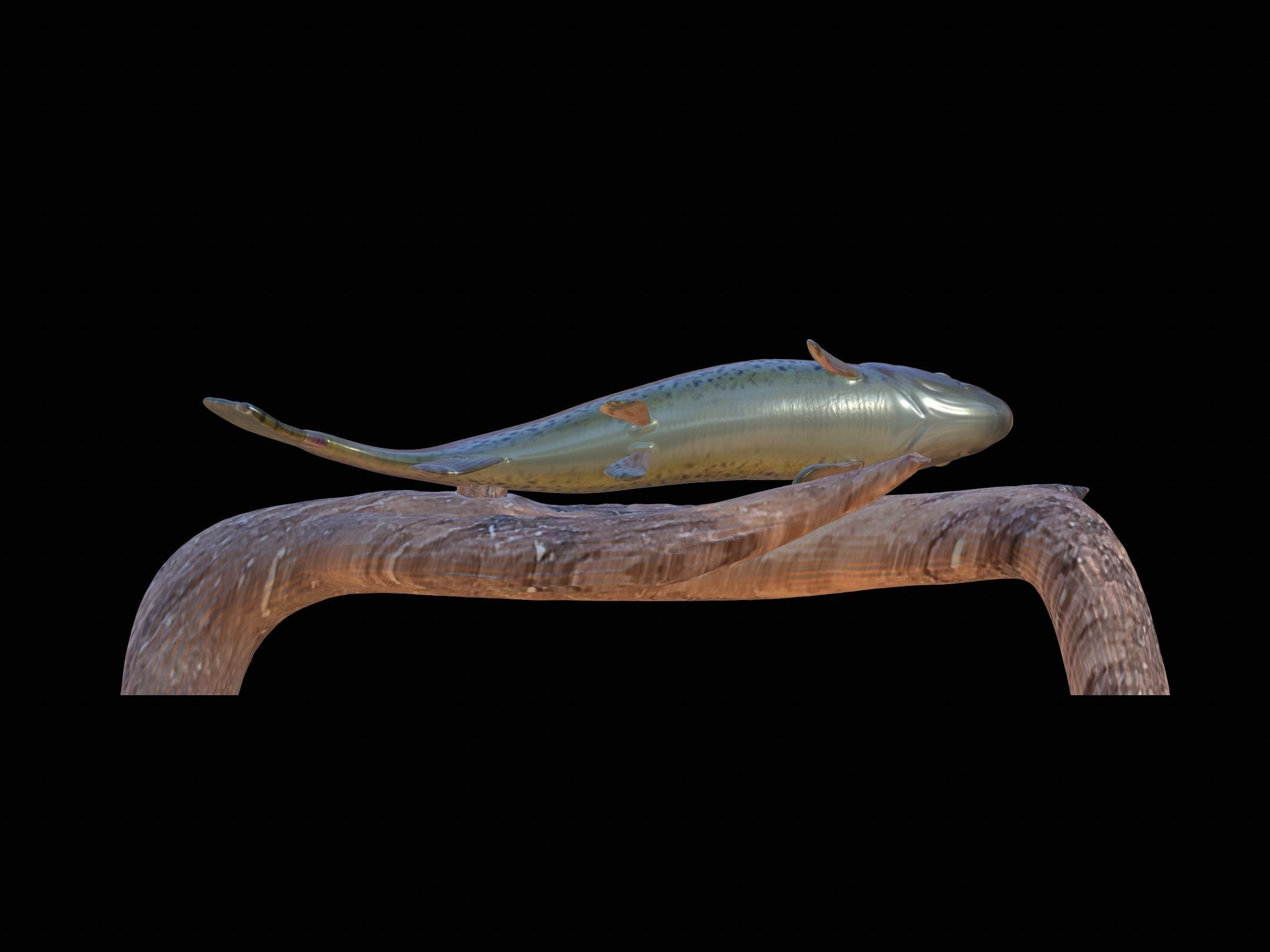 RAINBOW UNDERWATER STATUE ON THE WALL DETAILED TEXTURE 3D print model_10