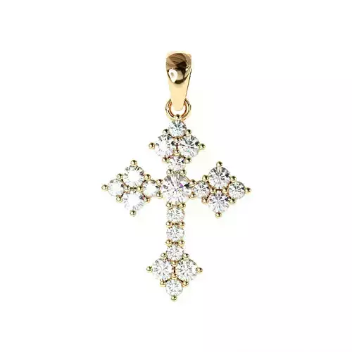 cross diamond pendant 