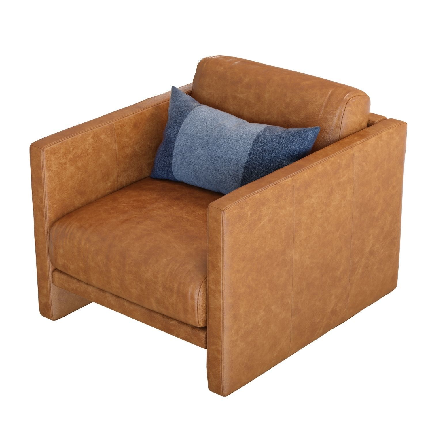 Crate and Barrel Aviator Armchair 3D model_4