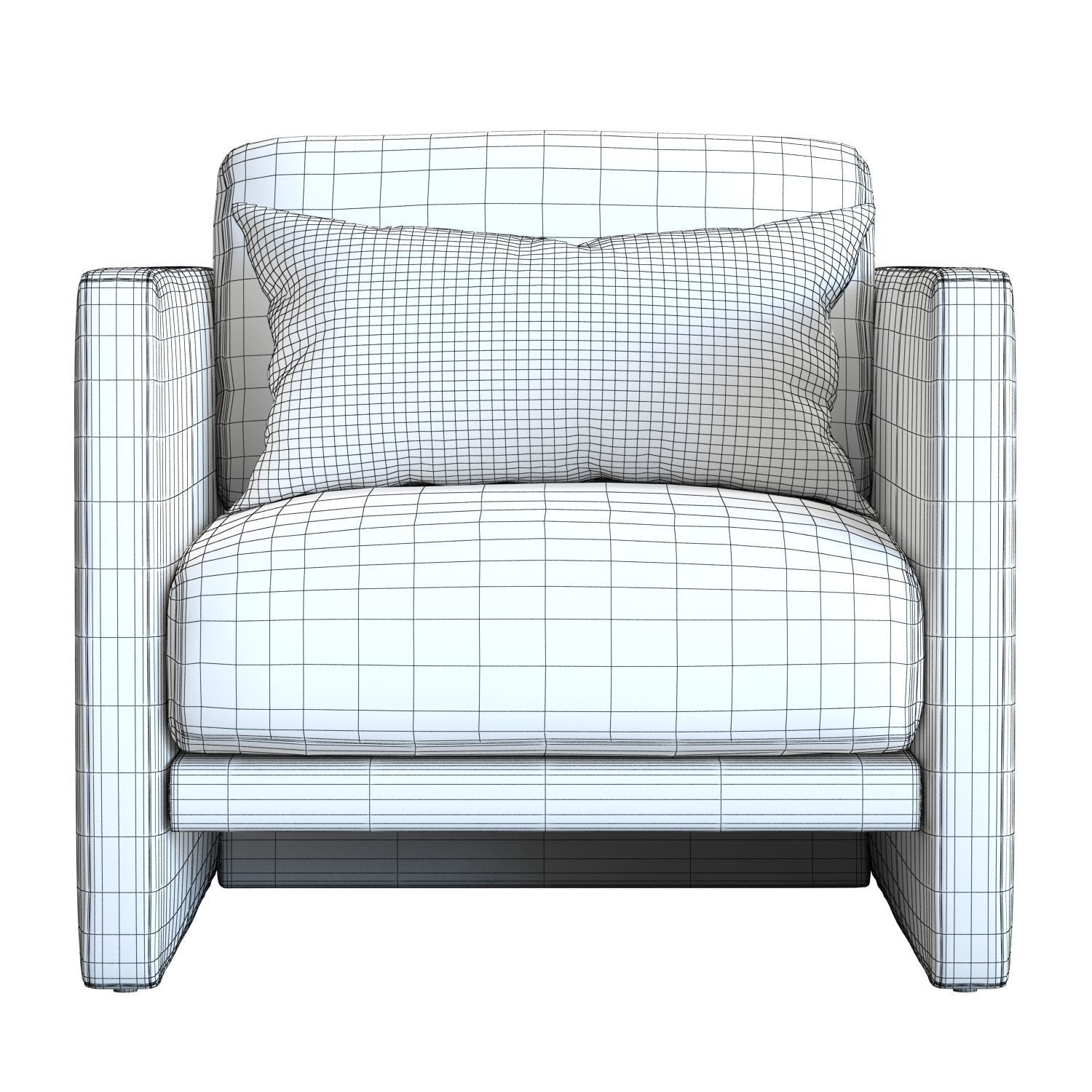 Crate and Barrel Aviator Armchair 3D model_8