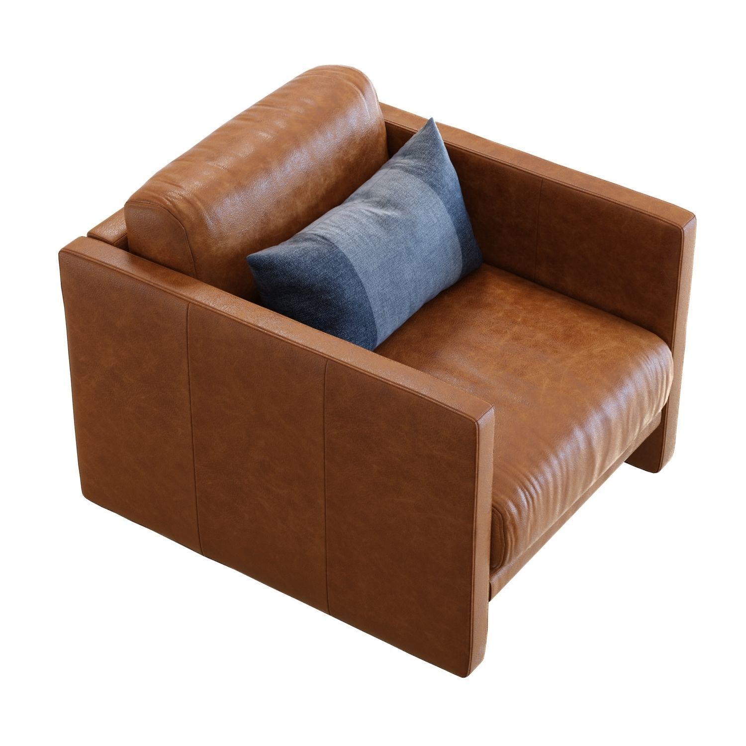 Crate and Barrel Aviator Armchair 3D model_2