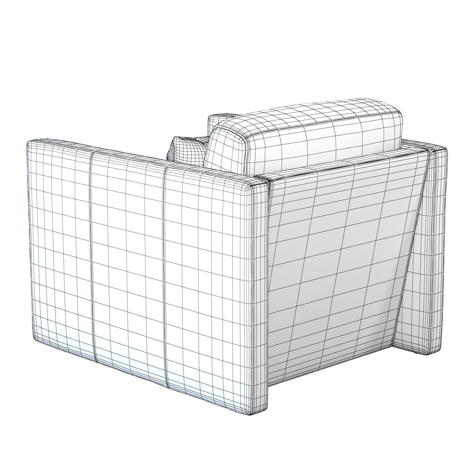 Crate and Barrel Aviator Armchair 3D model_10