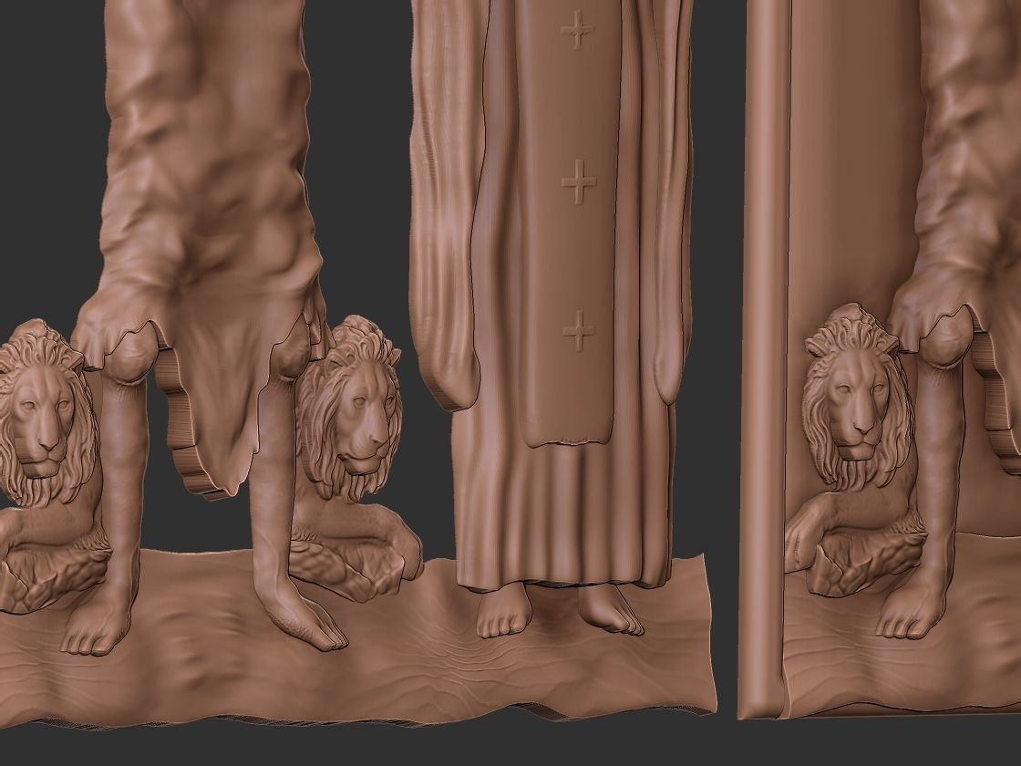 Saint Anthony and Saint Paul 3D print model_15