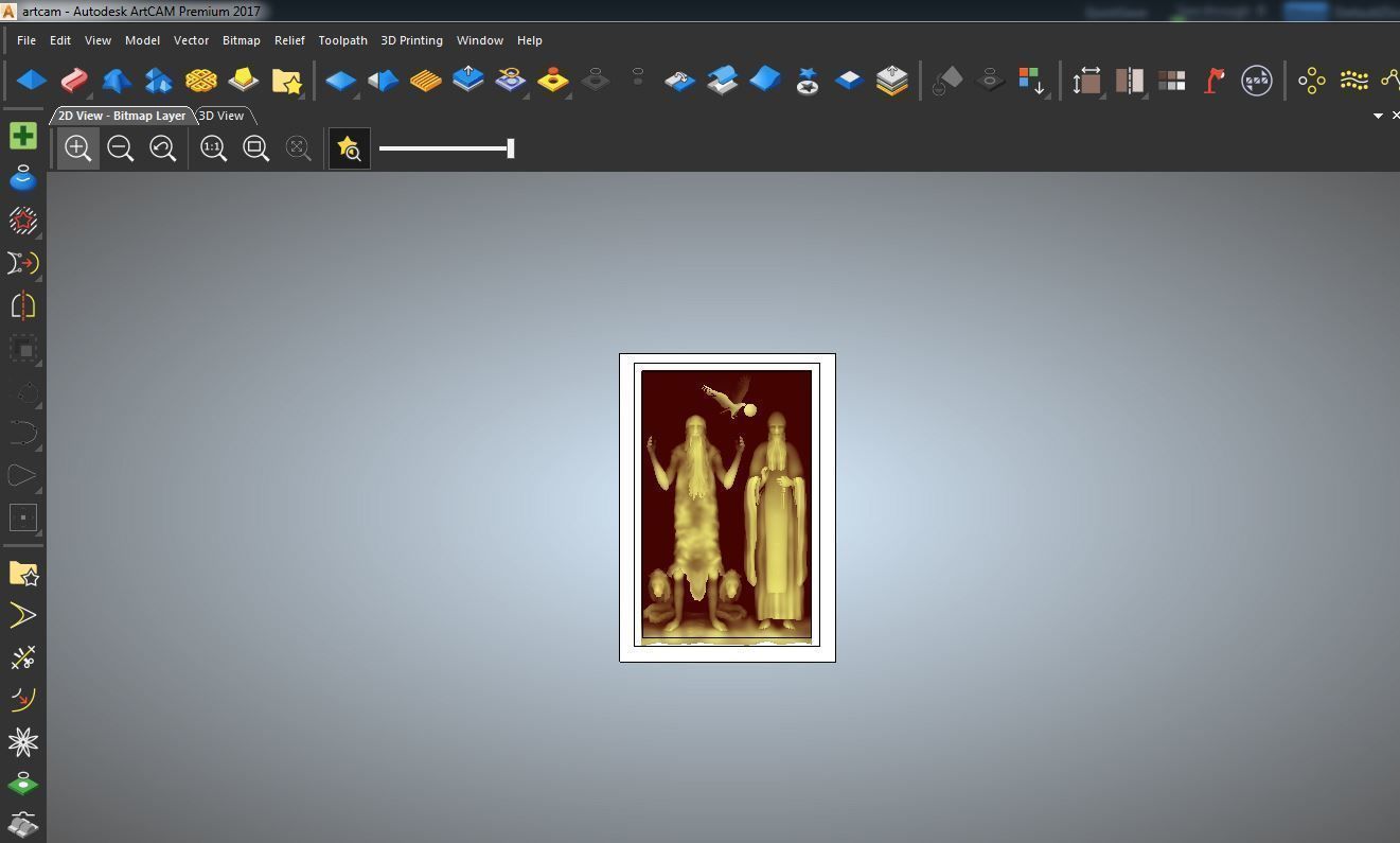 Saint Anthony and Saint Paul 3D print model_3
