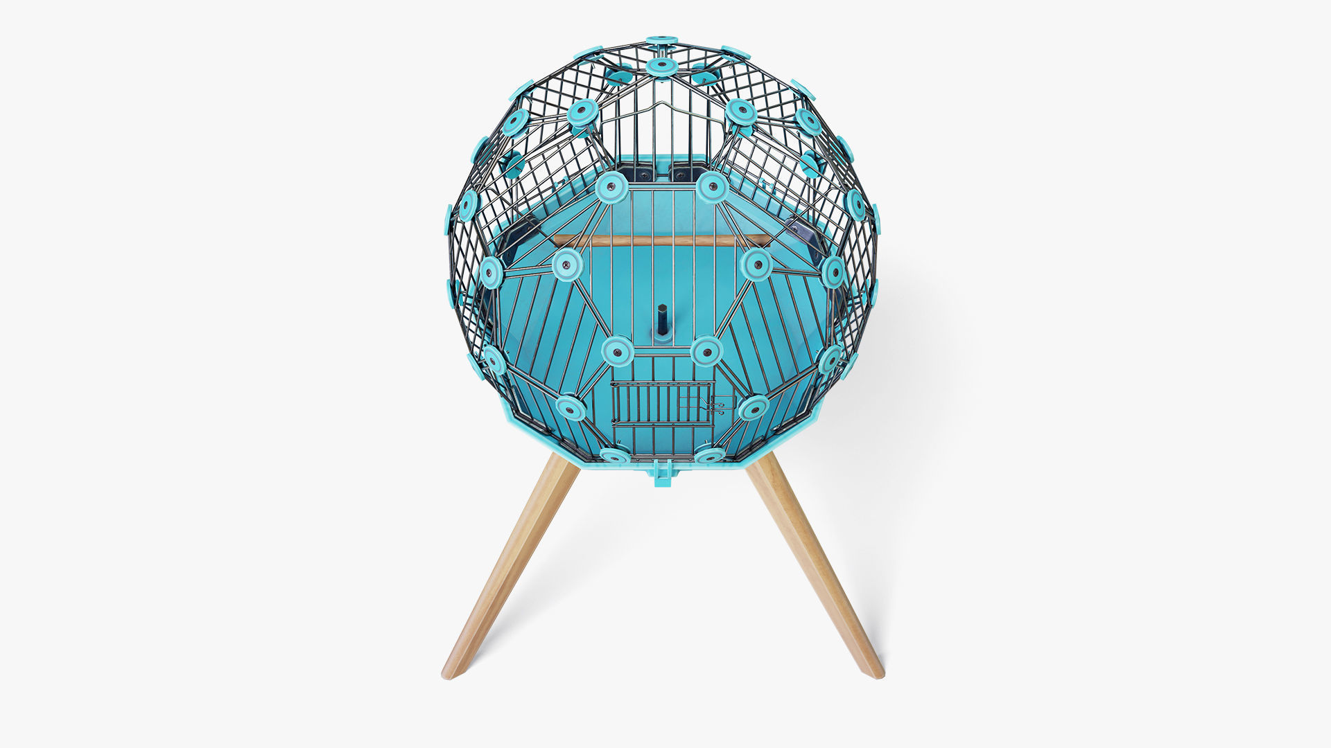 Birdcage Geo Low-poly 3D model_4