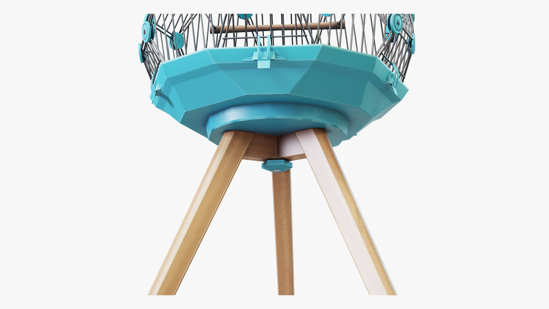 Birdcage Geo Low-poly 3D model_7