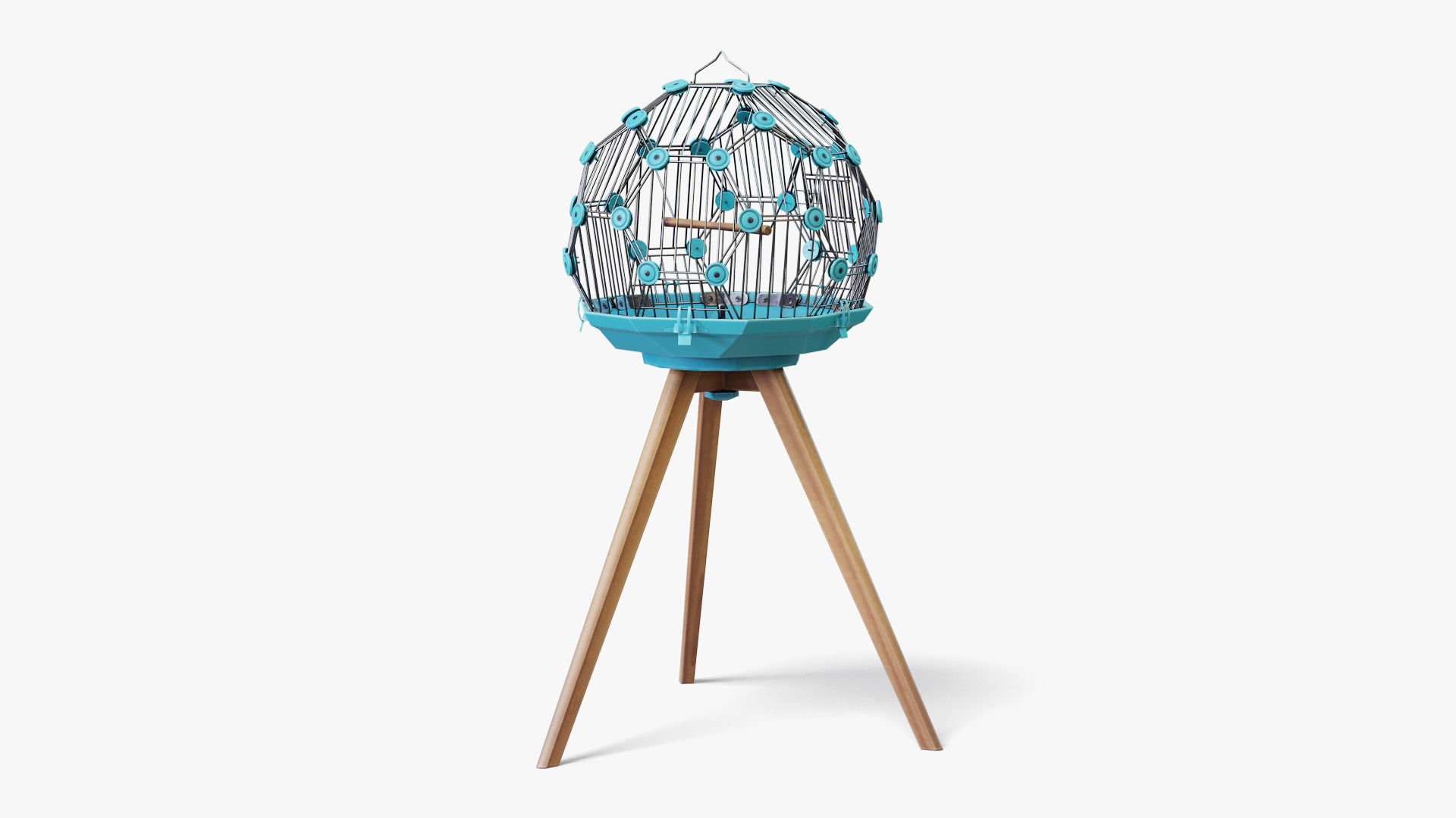 Birdcage Geo Low-poly 3D model_3